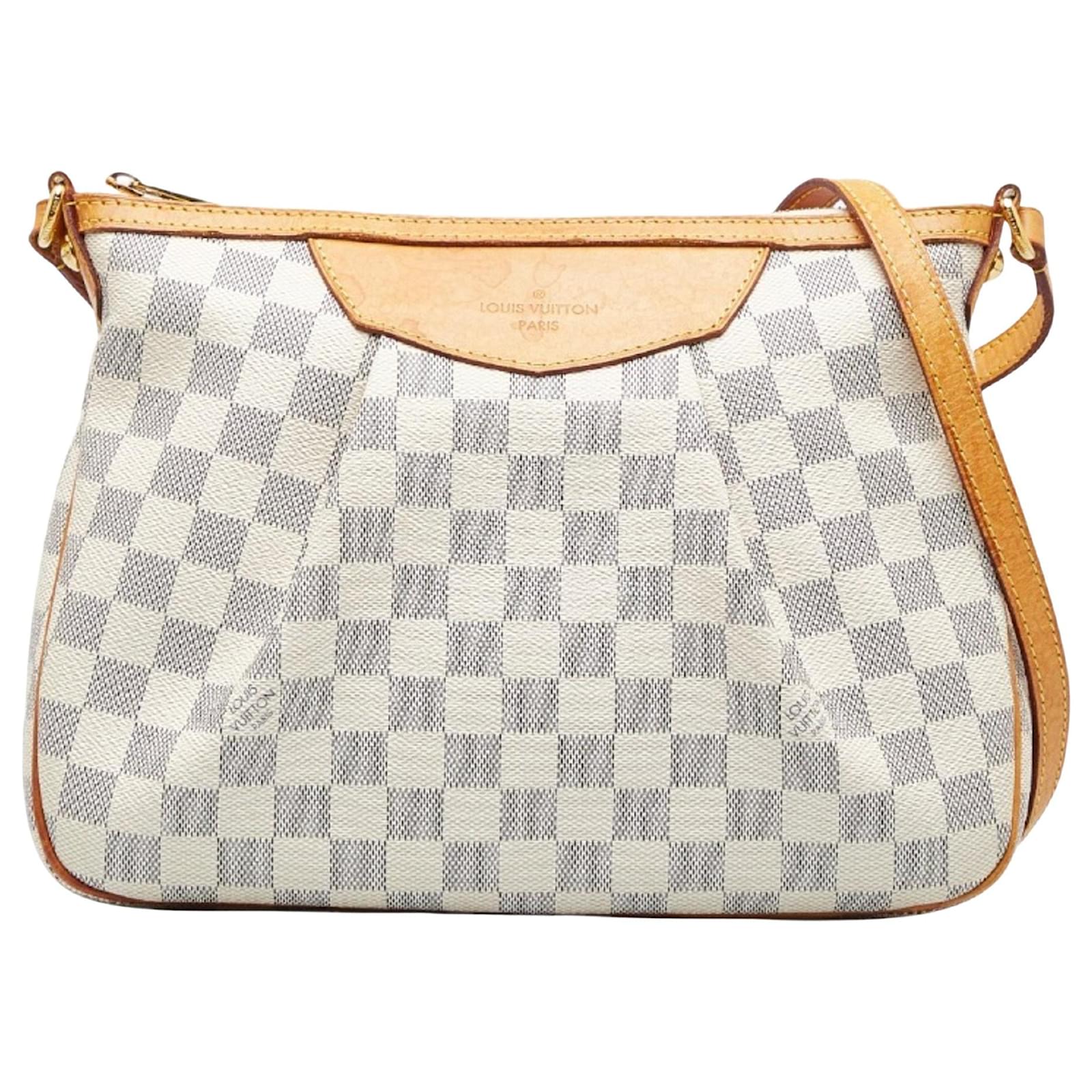 Preloved Louis Vuitton Azur Damier Canvas Siracusa Shoulder Bag