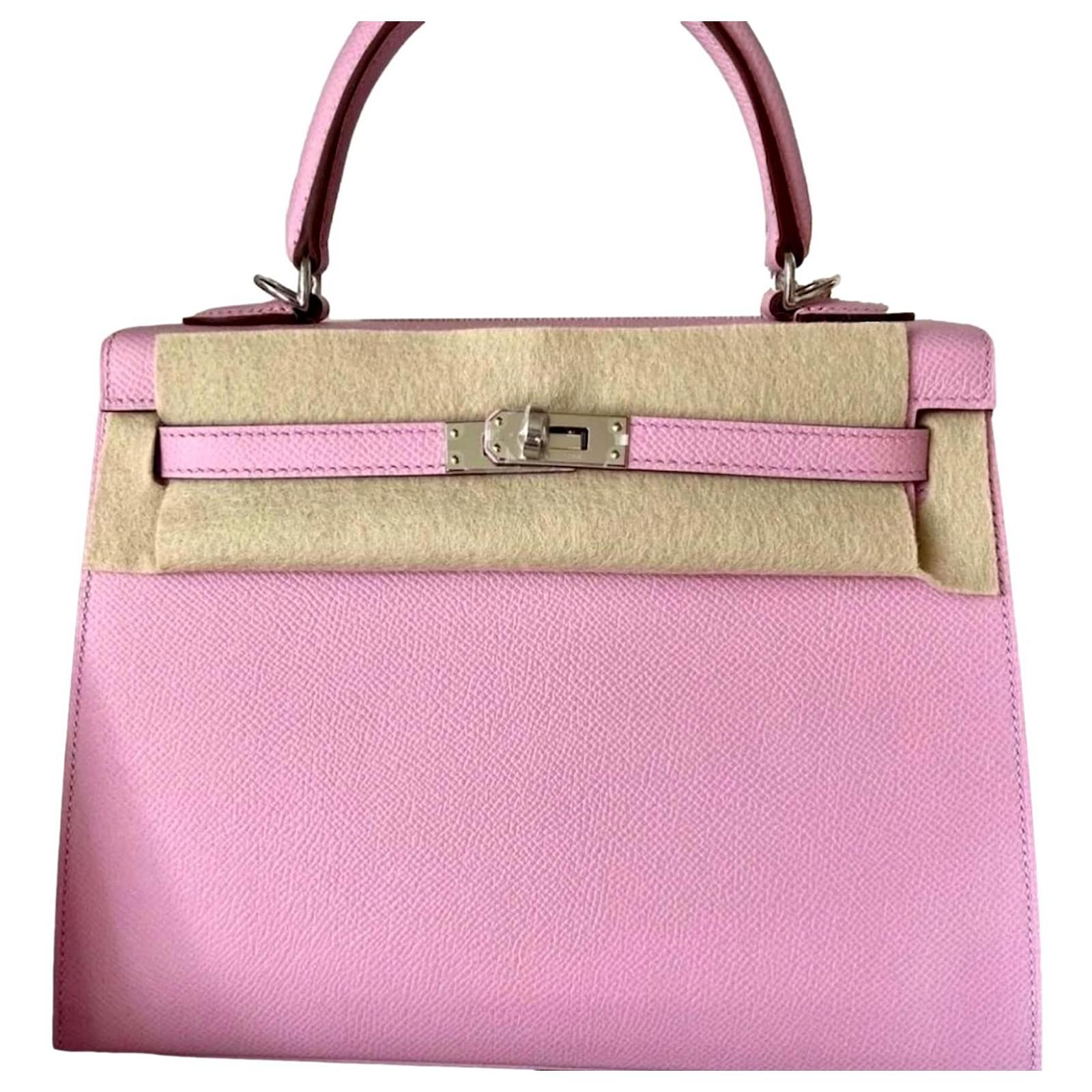 Hermès Kelly 25 Mauve Sylvestre Pink Leather ref.993377 - Joli Closet
