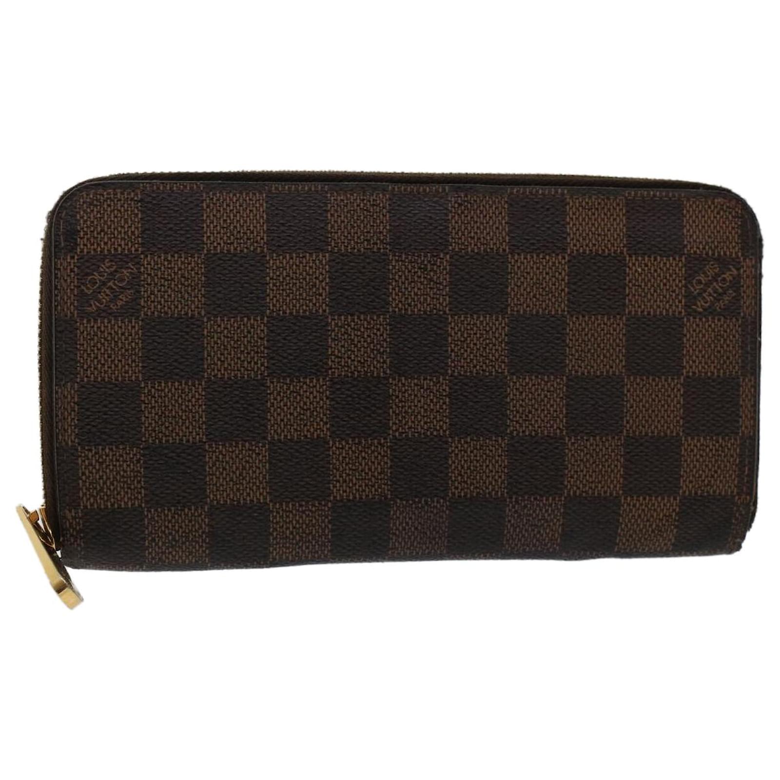 Louis Vuitton Damier Ebene Porte Monnaie Zip Wallet