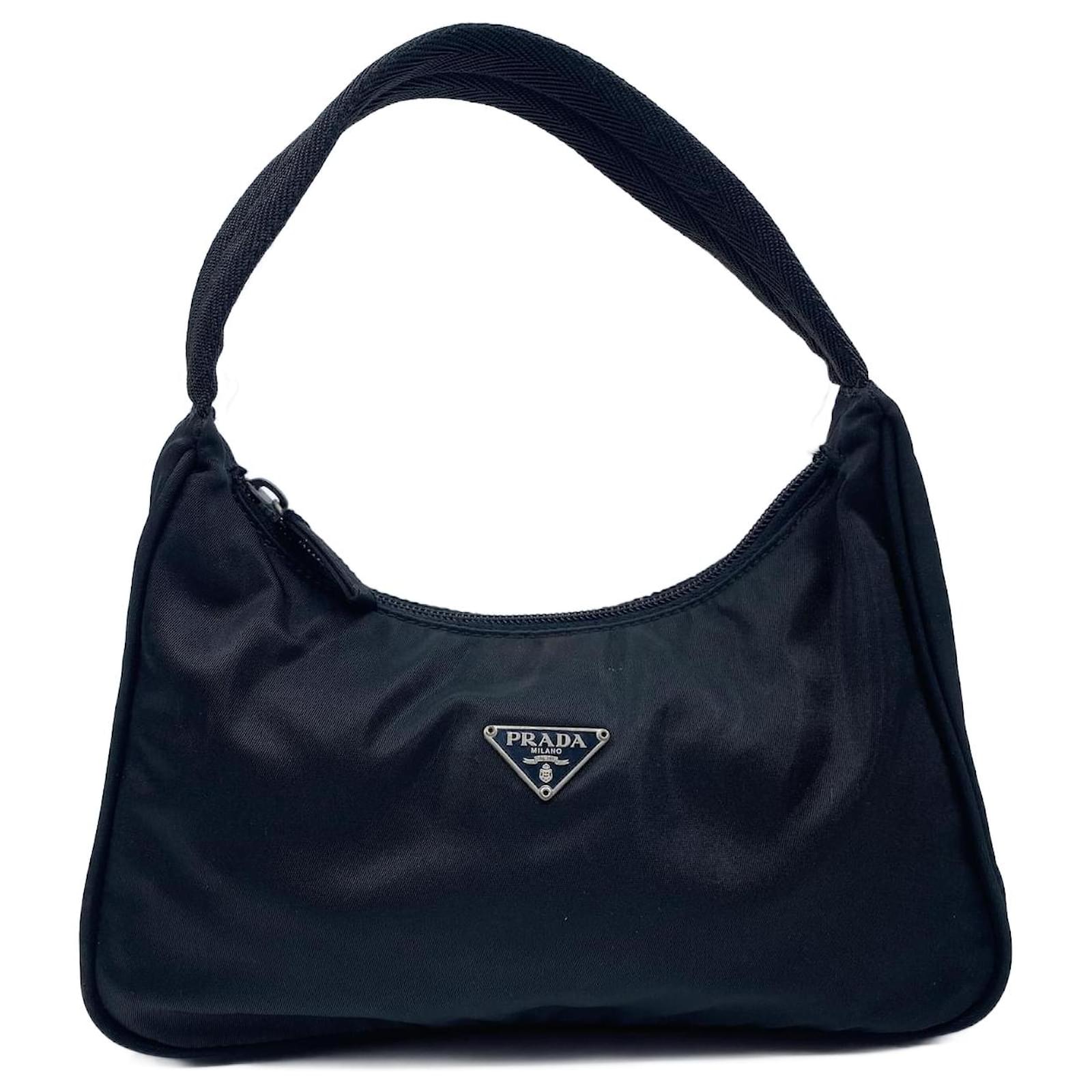 Prada Tessuto Nylon Sport Black Messenger Crossbody Bag 