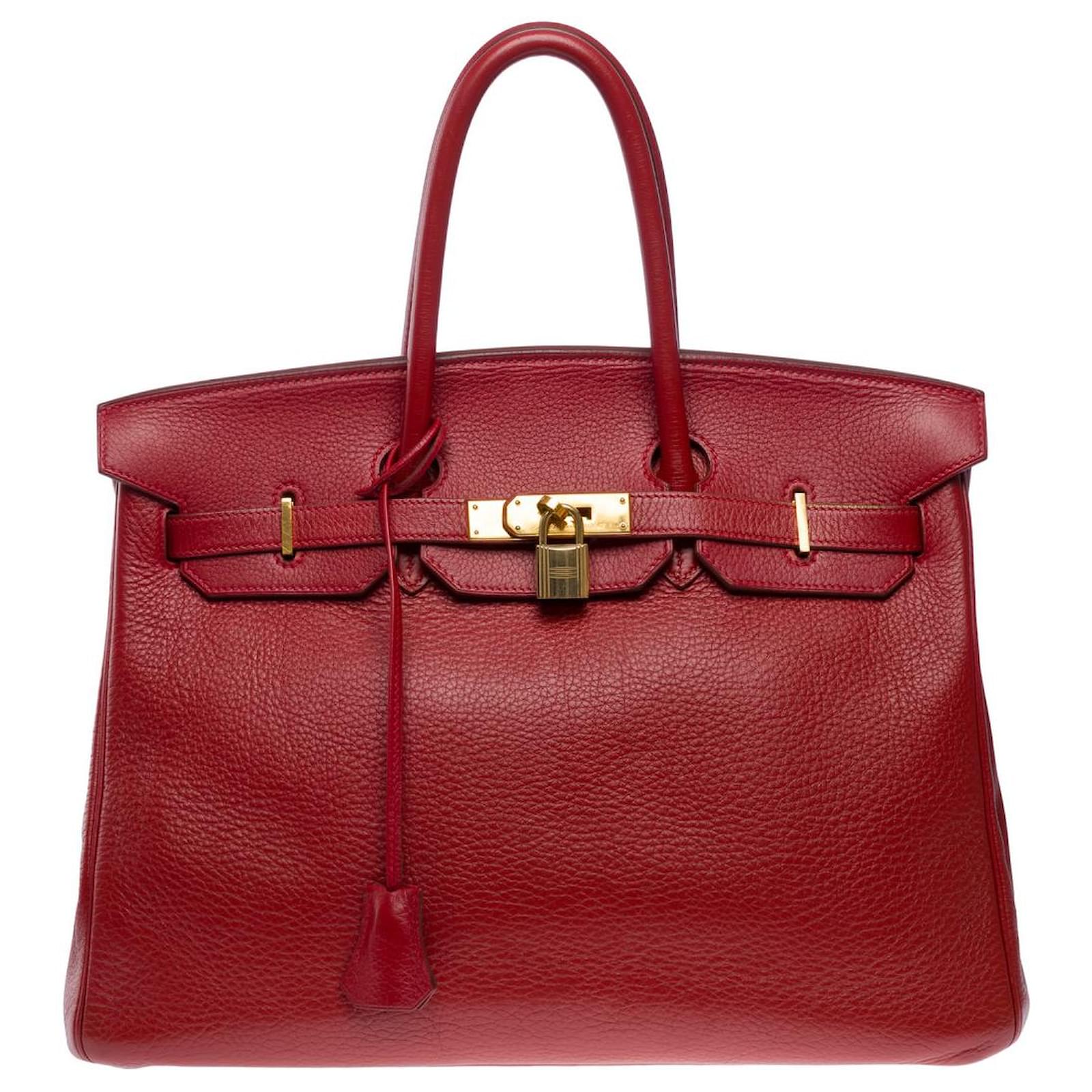 Hermes Red Handbags