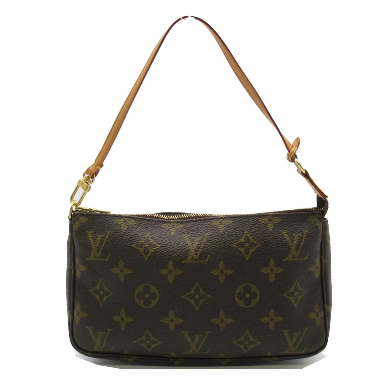 LOUIS VUITTON Monogram Petite Sac Plat M81295 Handbag from Japan