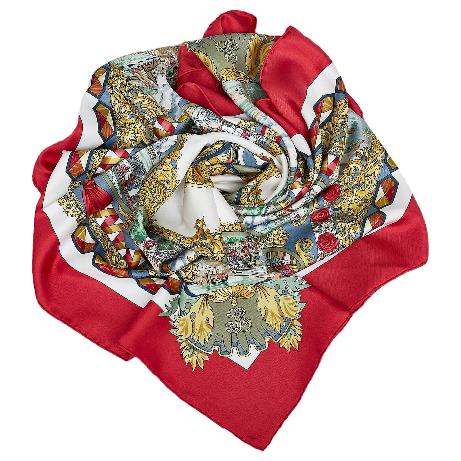 Hermes Silk Hello Dolly Scarf 90 Multicolor