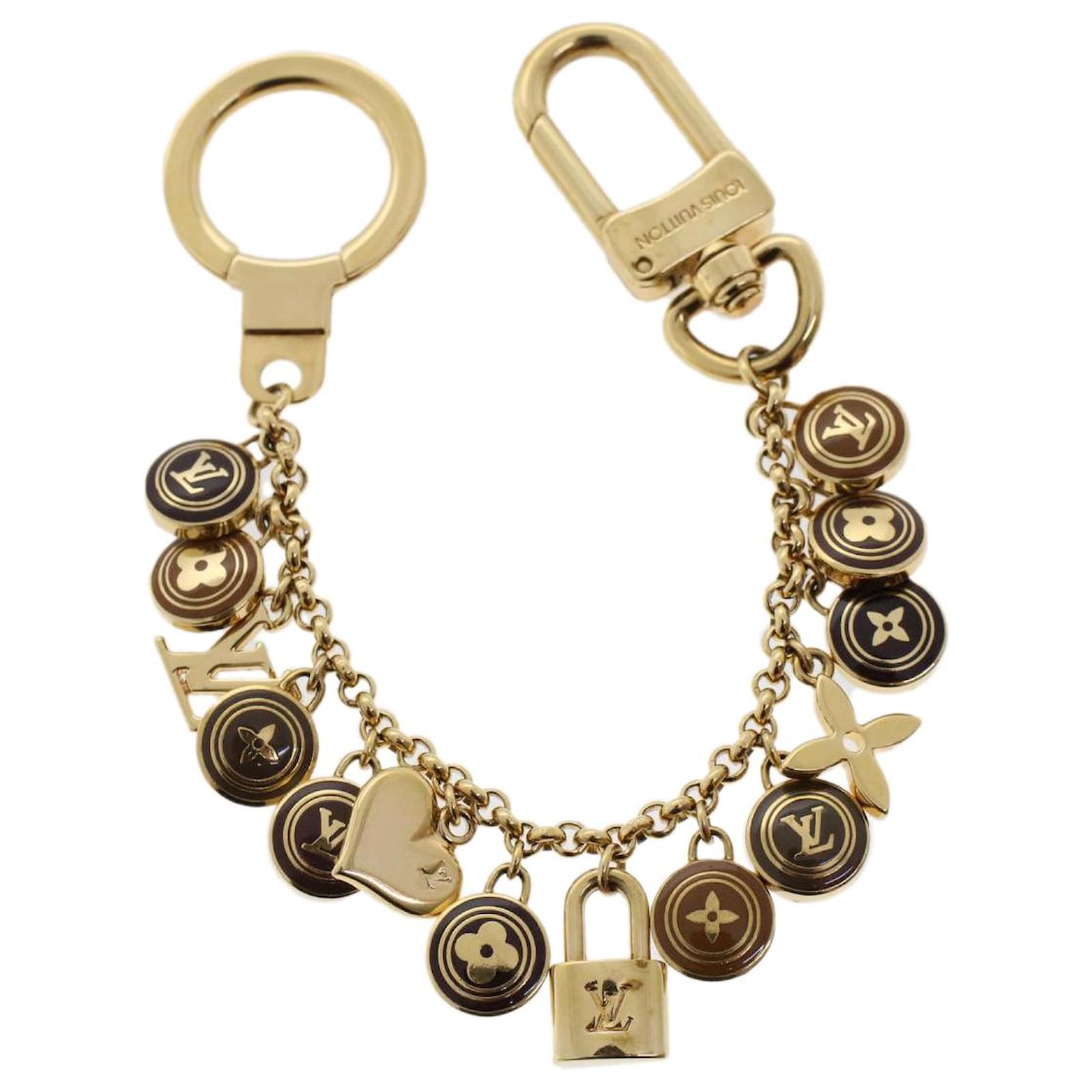 Louis Vuitton Goldtone Metal Into The Flower Key Holder and Bag