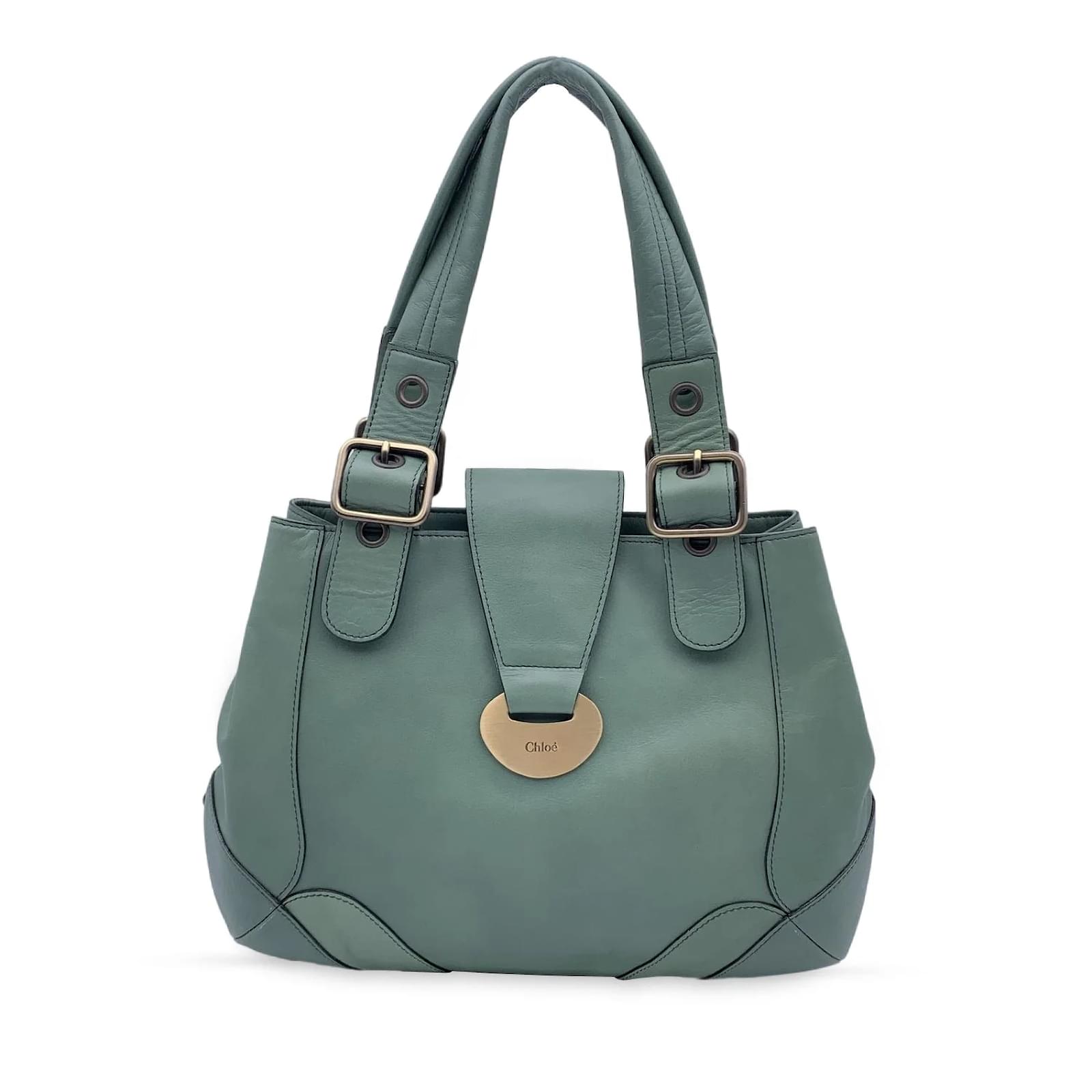 Chloé Chloe Shoulder Bag n.a. Green Leather ref.995426