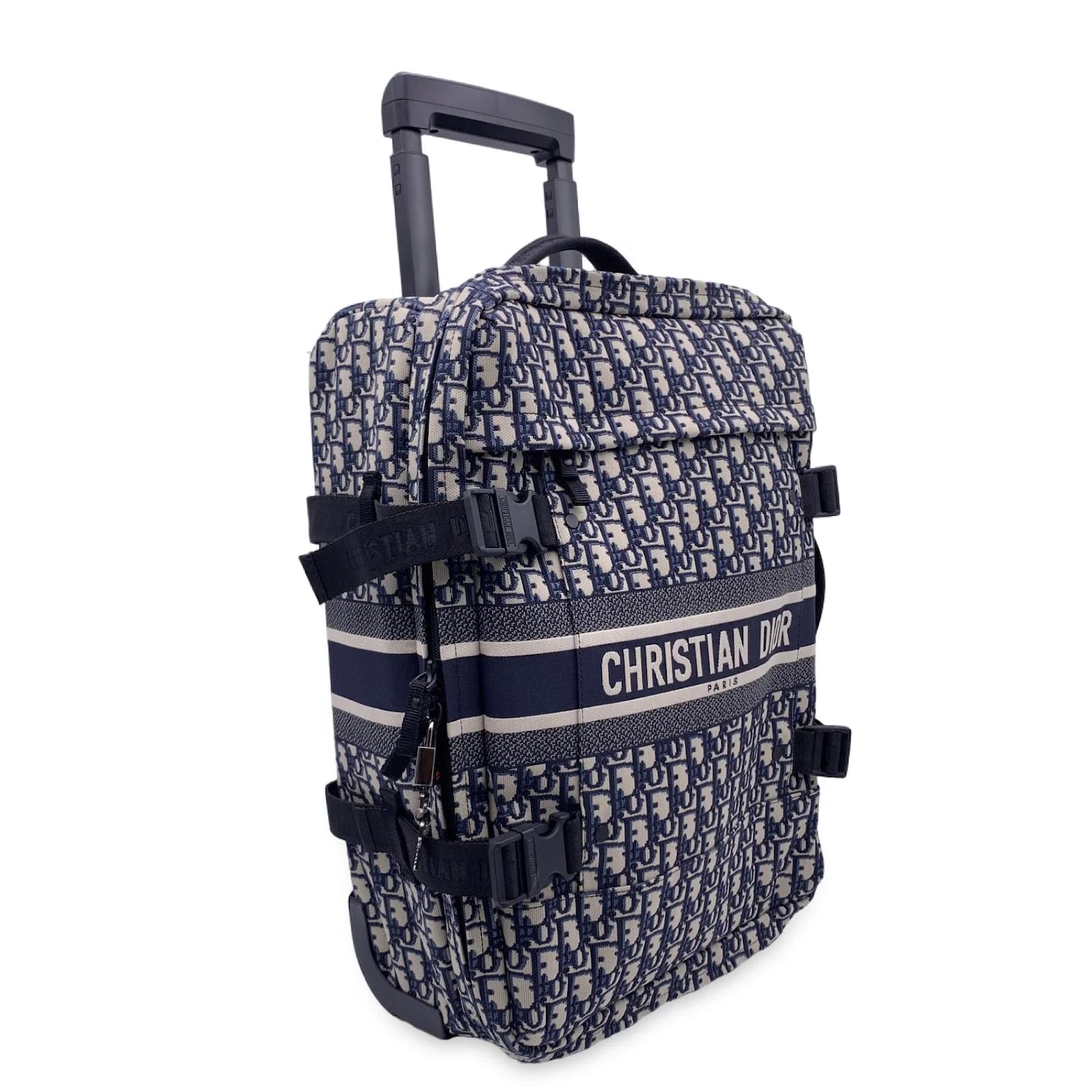Christian Dior Luggage DiorTravel Blue Cloth ref.995506 - Joli Closet