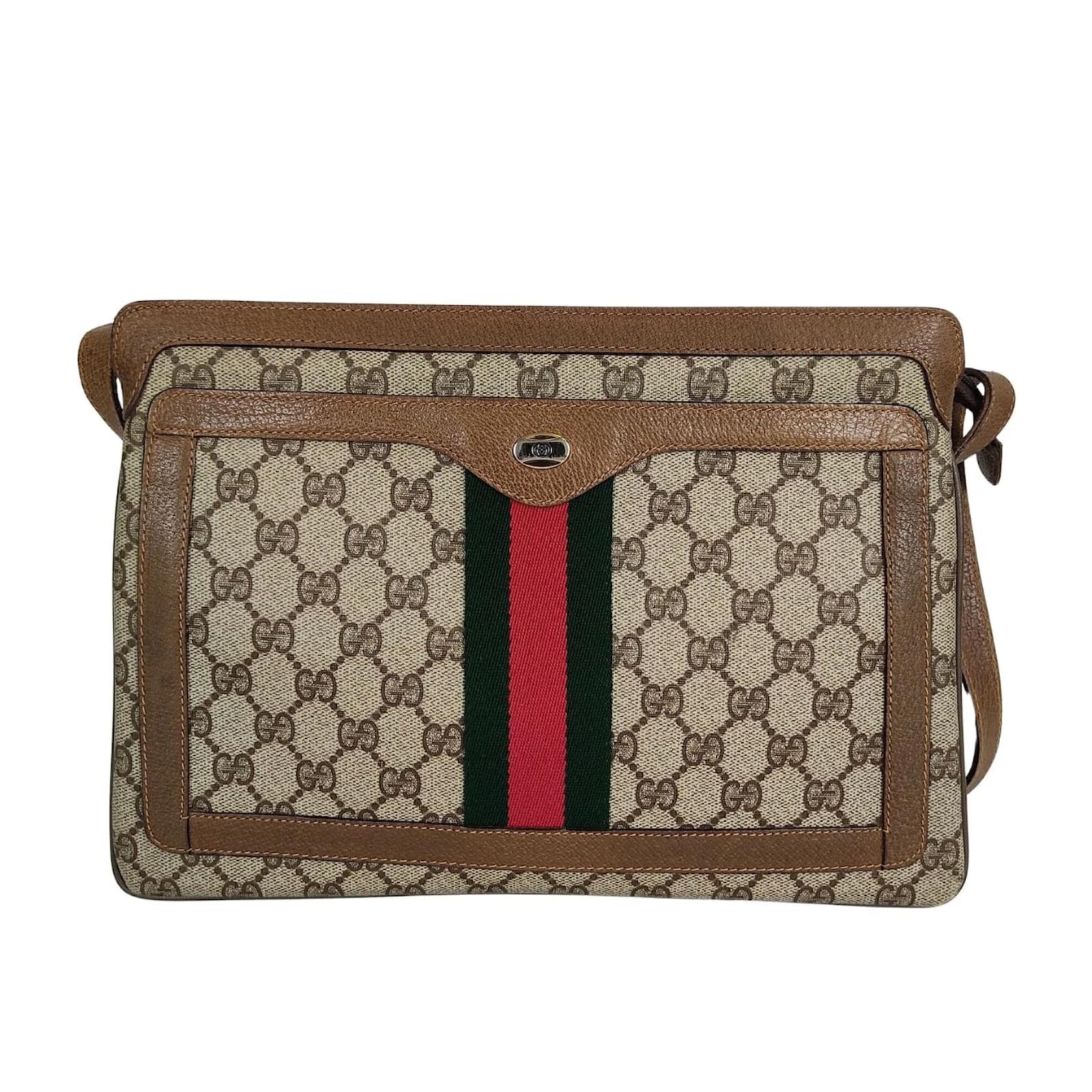 Authentic vintage GUCCI web sherry line crossbody