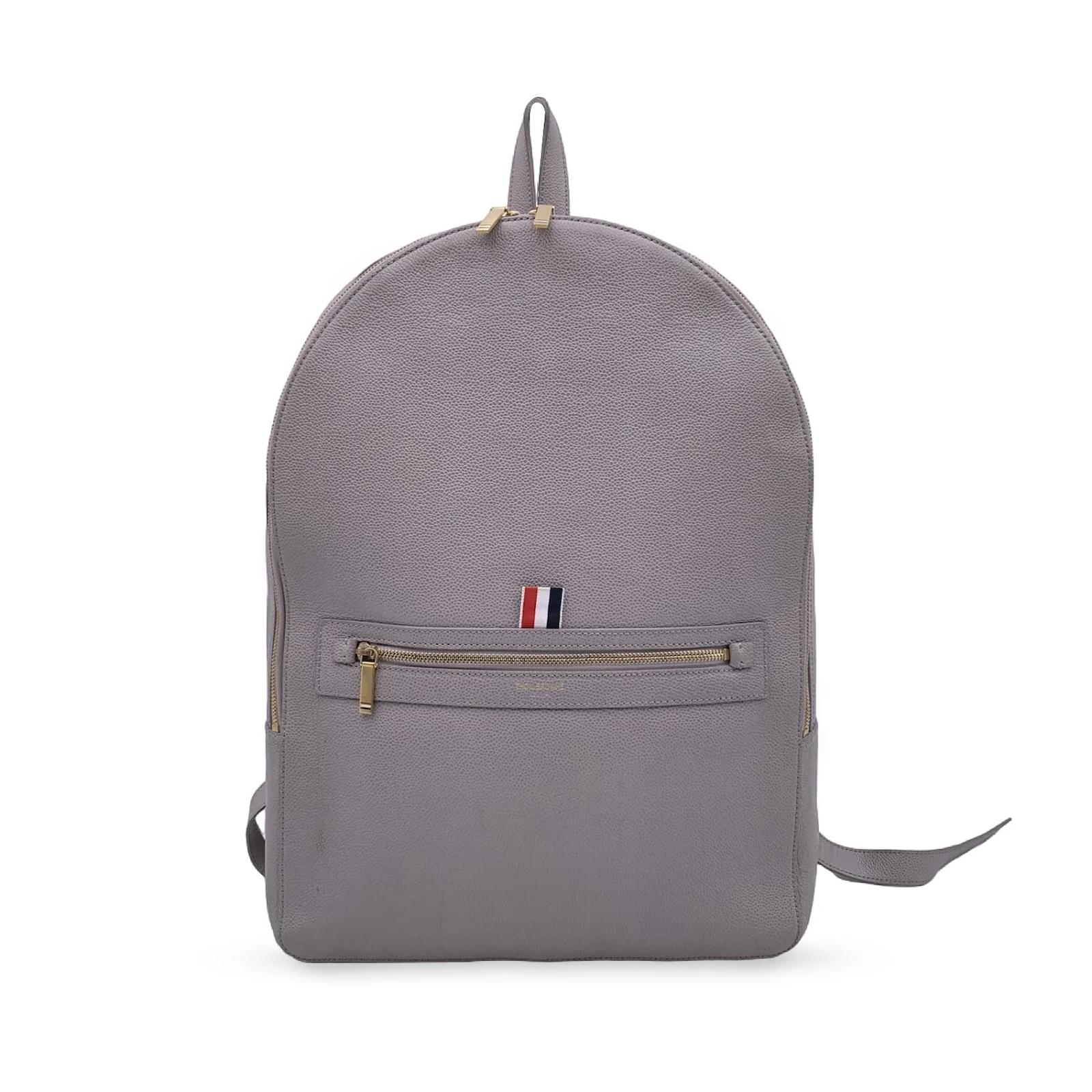 Thom Browne Backpack Classic Grey Leather ref.995837 - Joli Closet