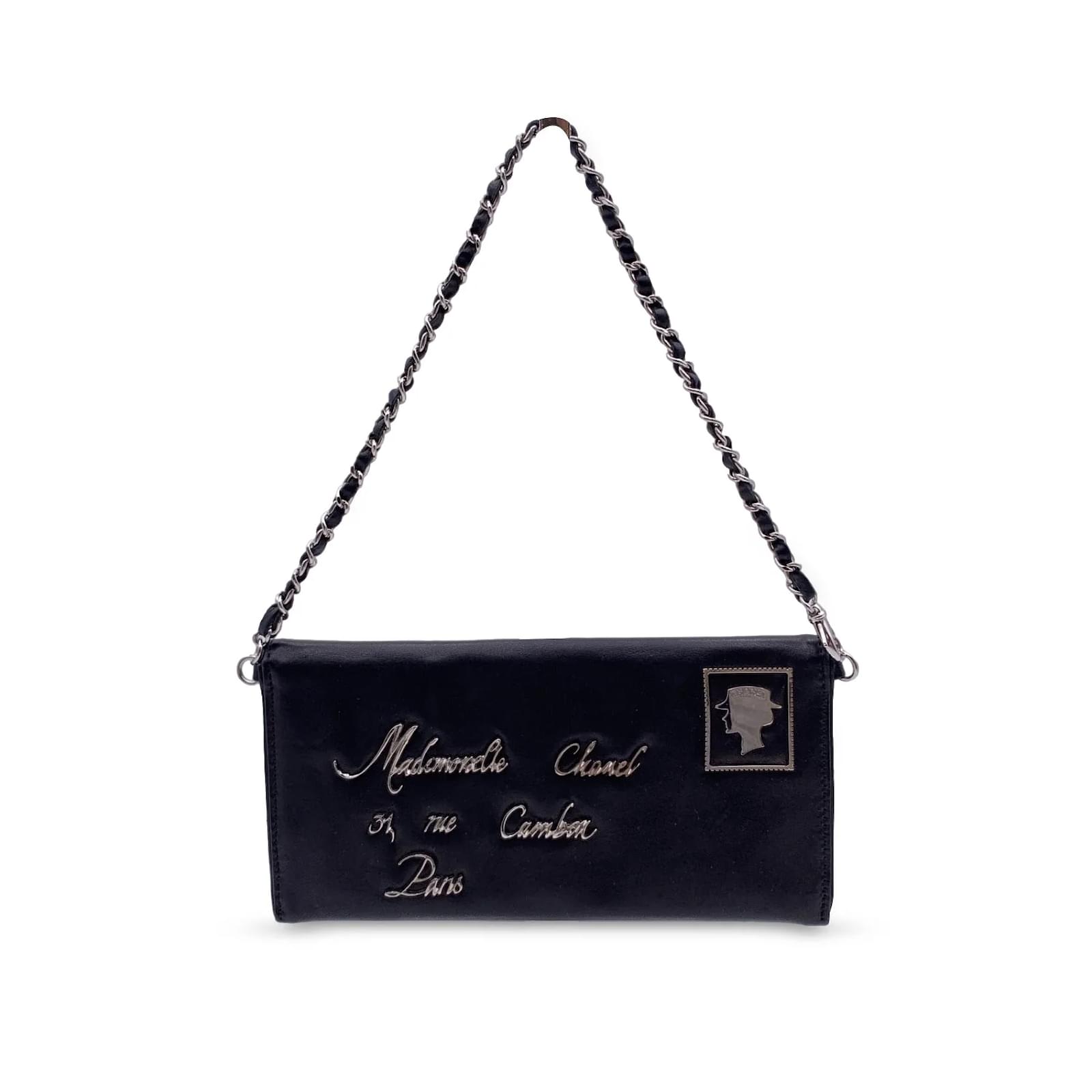 Chanel Handbag Mademoiselle Postcard Bag Black Leather ref.995922 - Joli  Closet