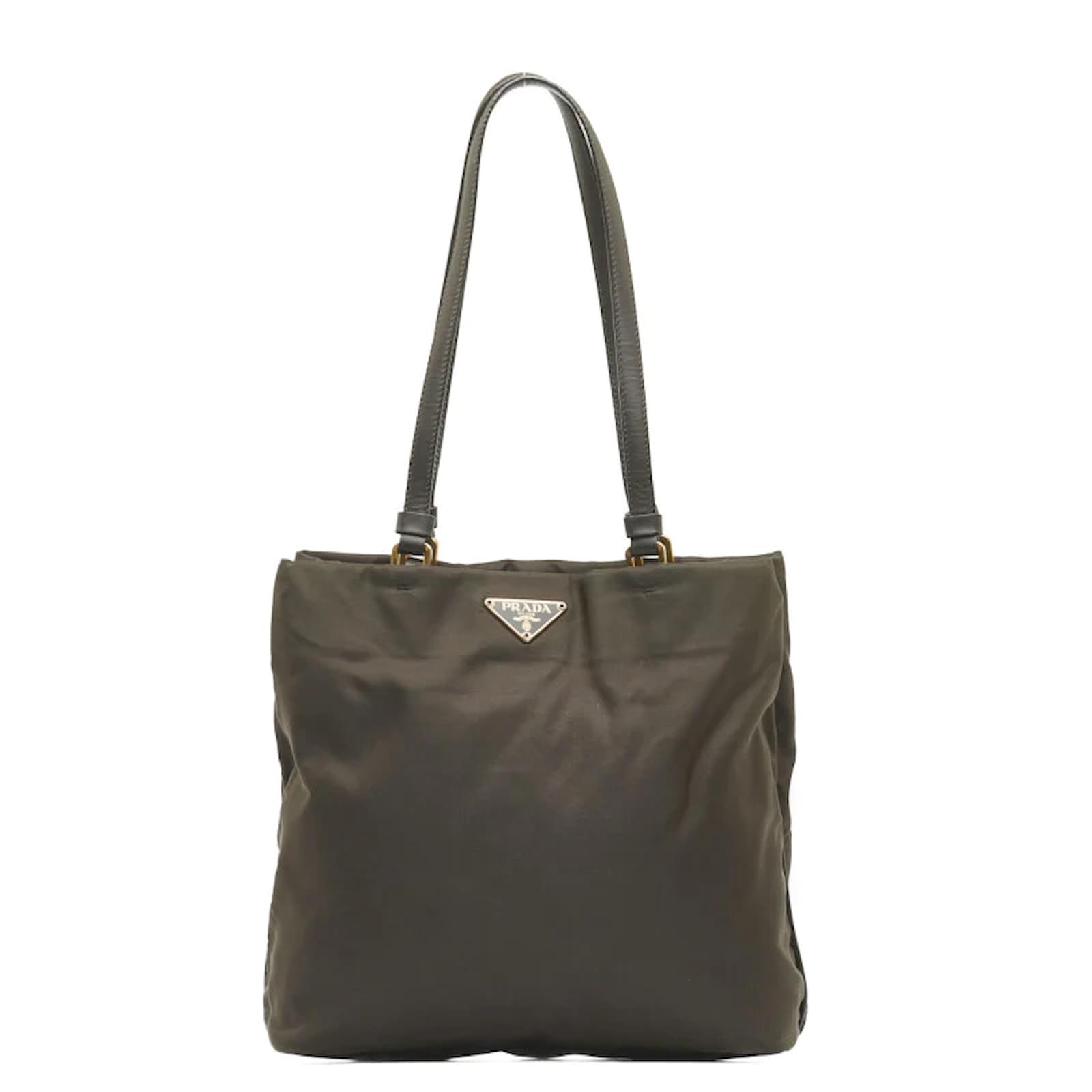 Prada Tessuto Tote Bag B11214 Brown Cloth ref.996298 - Joli Closet