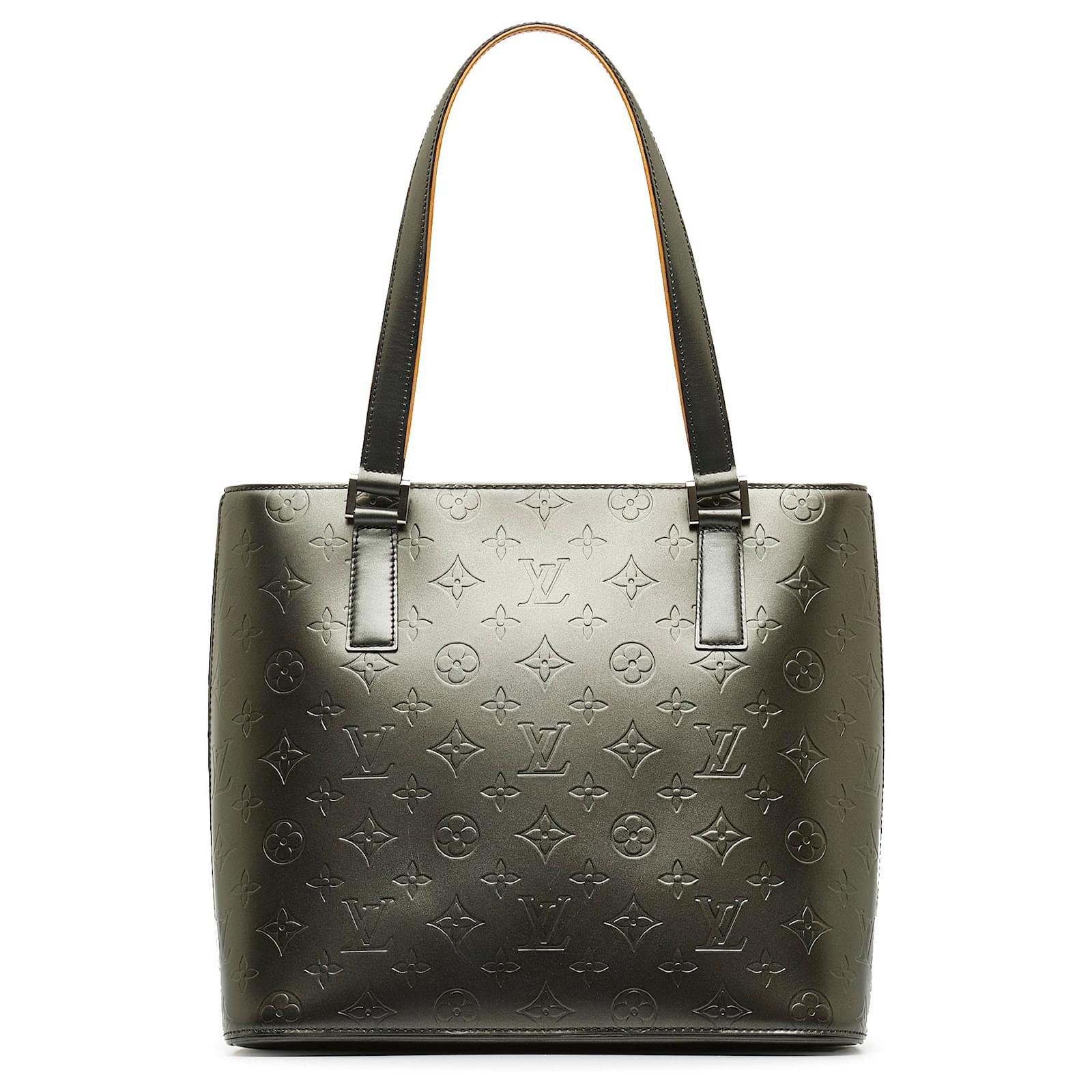 Louis Vuitton Black Monogram Mat Stockton Leather Pony-style calfskin  ref.969224 - Joli Closet