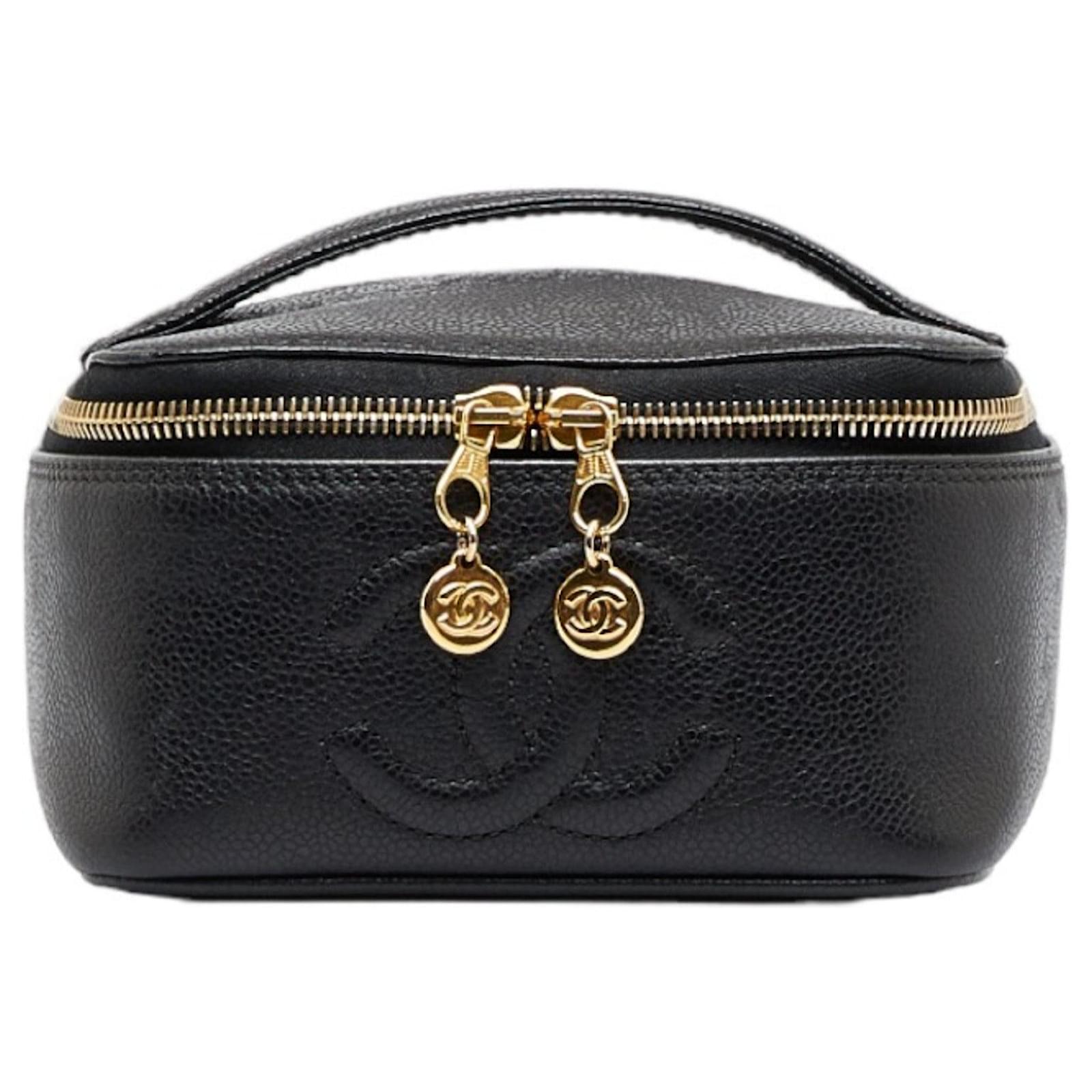 Chanel Vanity Black Leather ref.996810 - Joli Closet