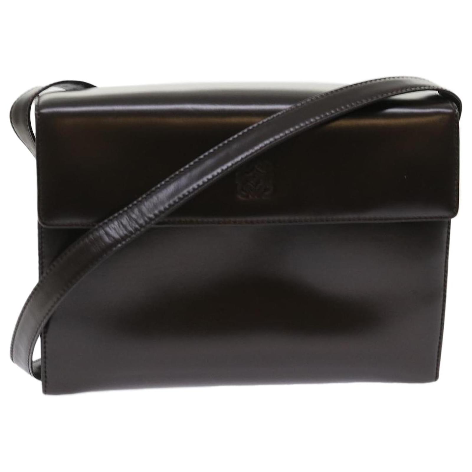 LOEWE Shoulder Bag Leather Brown Auth ep1088 ref.996941 - Joli Closet