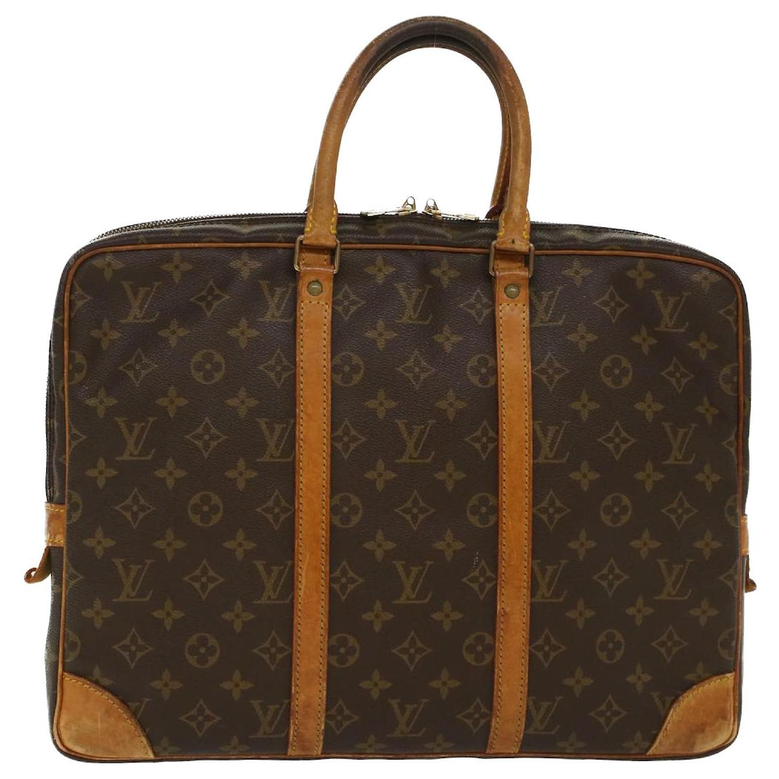 Auth Louis Vuitton Monogram Porte Documents Voyage 2 way 2 purse