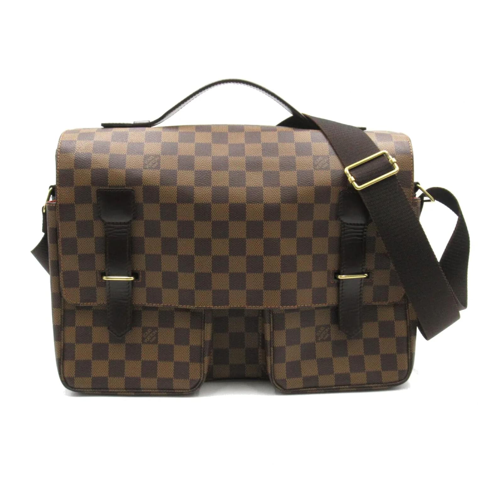 Louis Vuitton Damier Ebene Broadway Messenger Bag N42270 Brown Cloth  ref.997472 - Joli Closet
