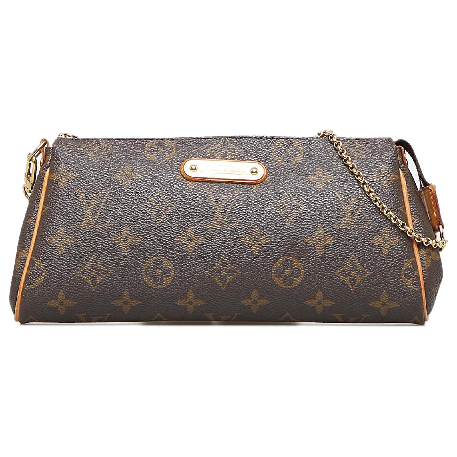 Louis Vuitton Eva Monogram Chain Clutch Purse Crossbody Bag