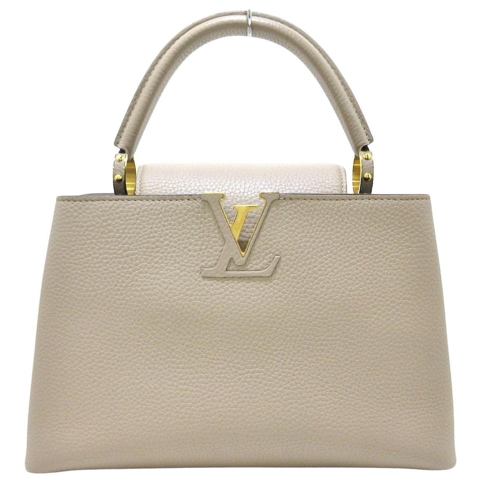 Louis Vuitton Capucines Beige Leather ref.997856 - Joli Closet