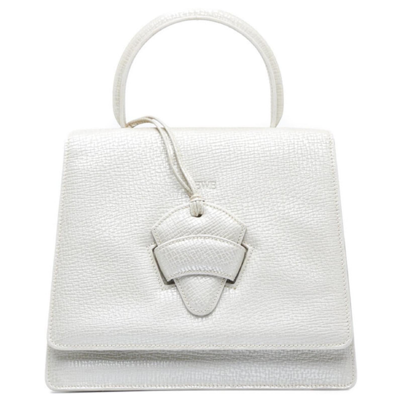 Loewe Barcelona White Leather ref.998624 Joli Closet