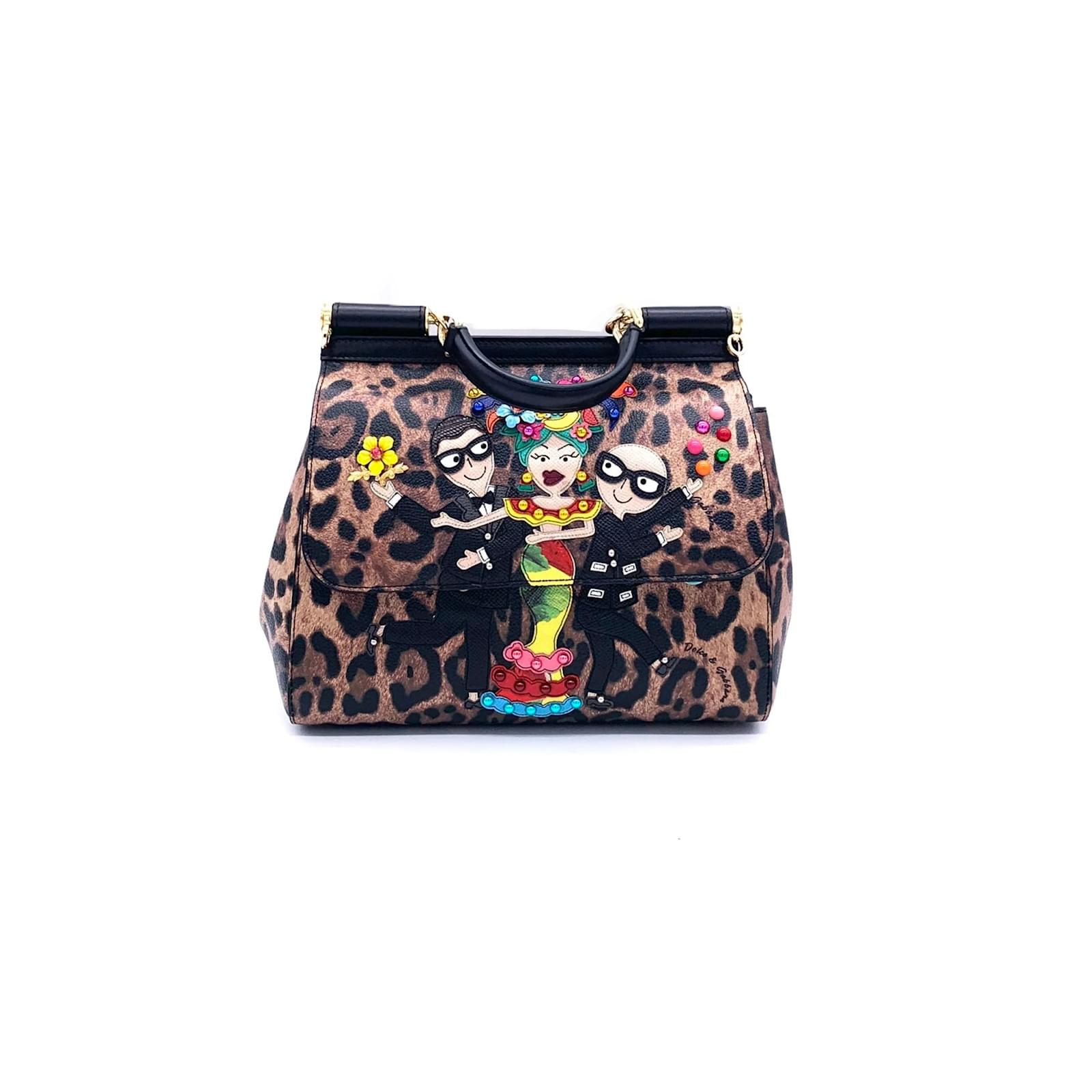 Dolce & Gabbana Family Print Sicily Tote Bag