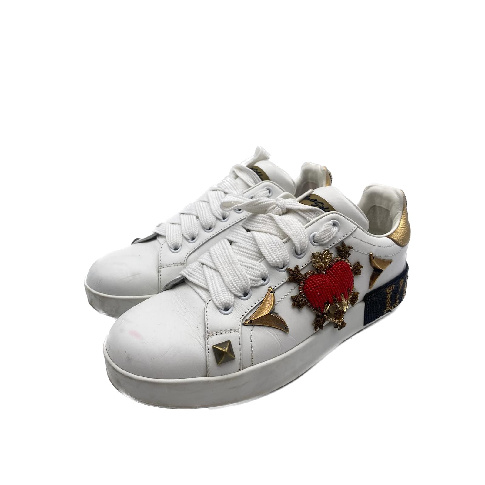 Dolce and best sale gabbana white trainers