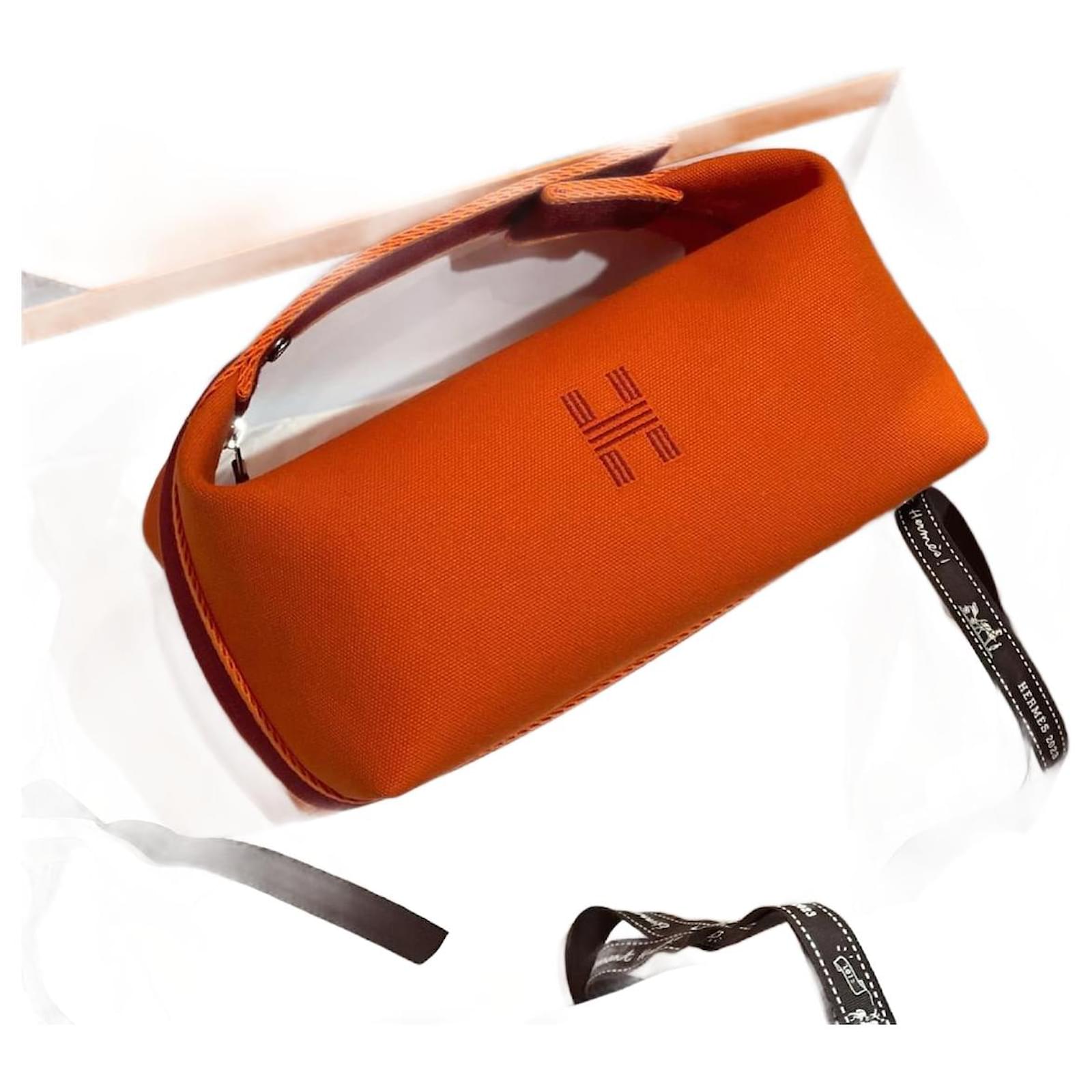 Hermès HERMES Clutch bags T. cotton Orange ref.999104 - Joli Closet
