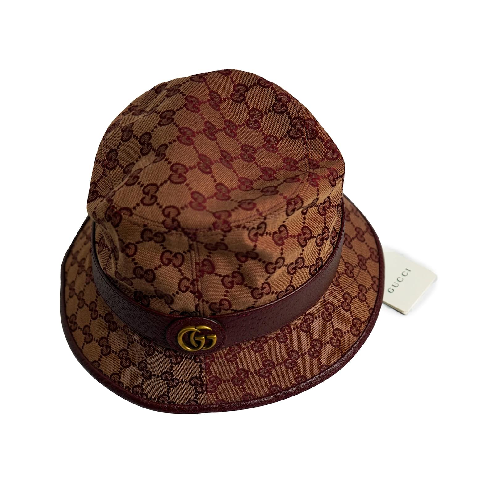 GUCCI Hats & pull on hatsInternationalXLCotton Dark red ref.999110