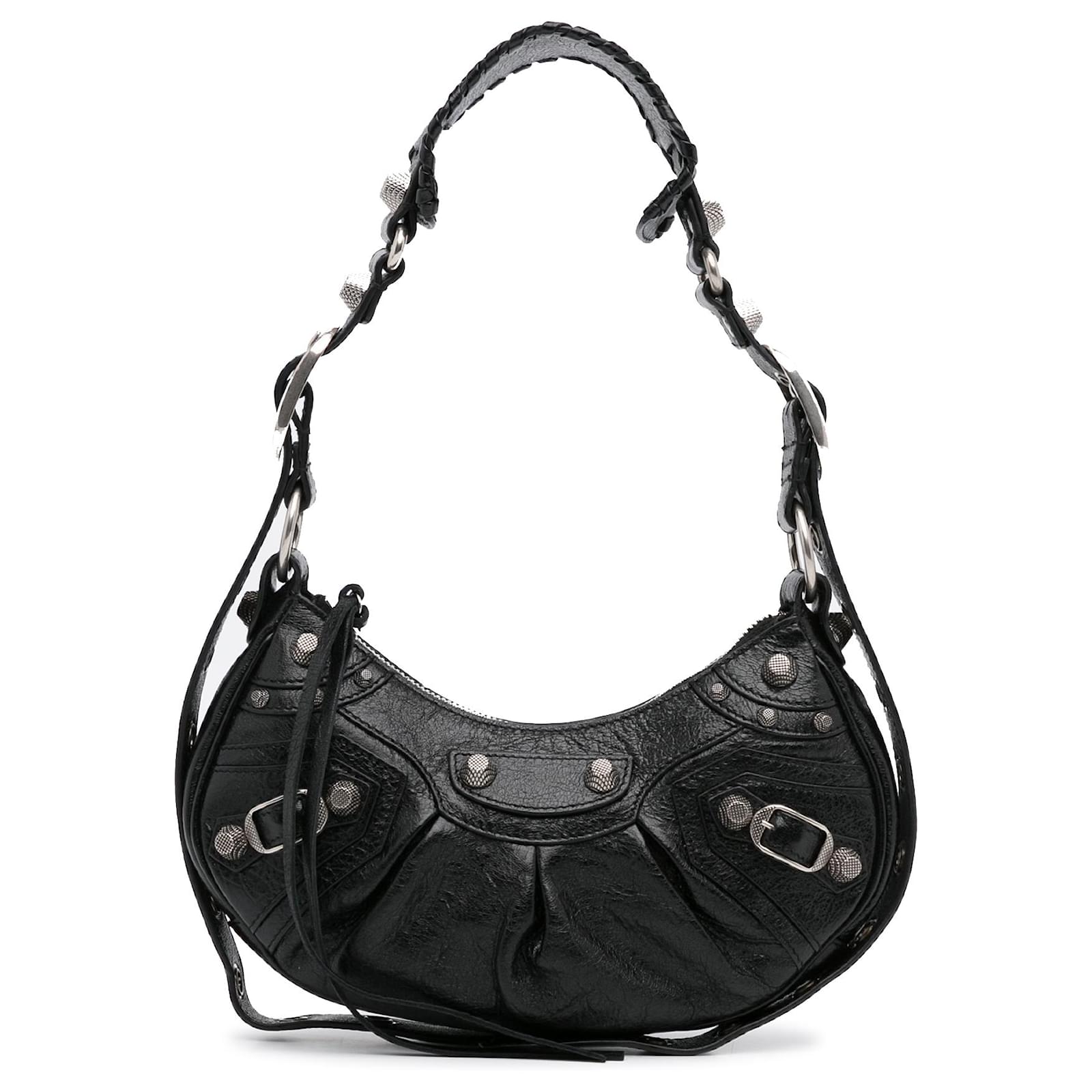 Balenciaga Black Motocross Le Cagole XS Leather Pony-style