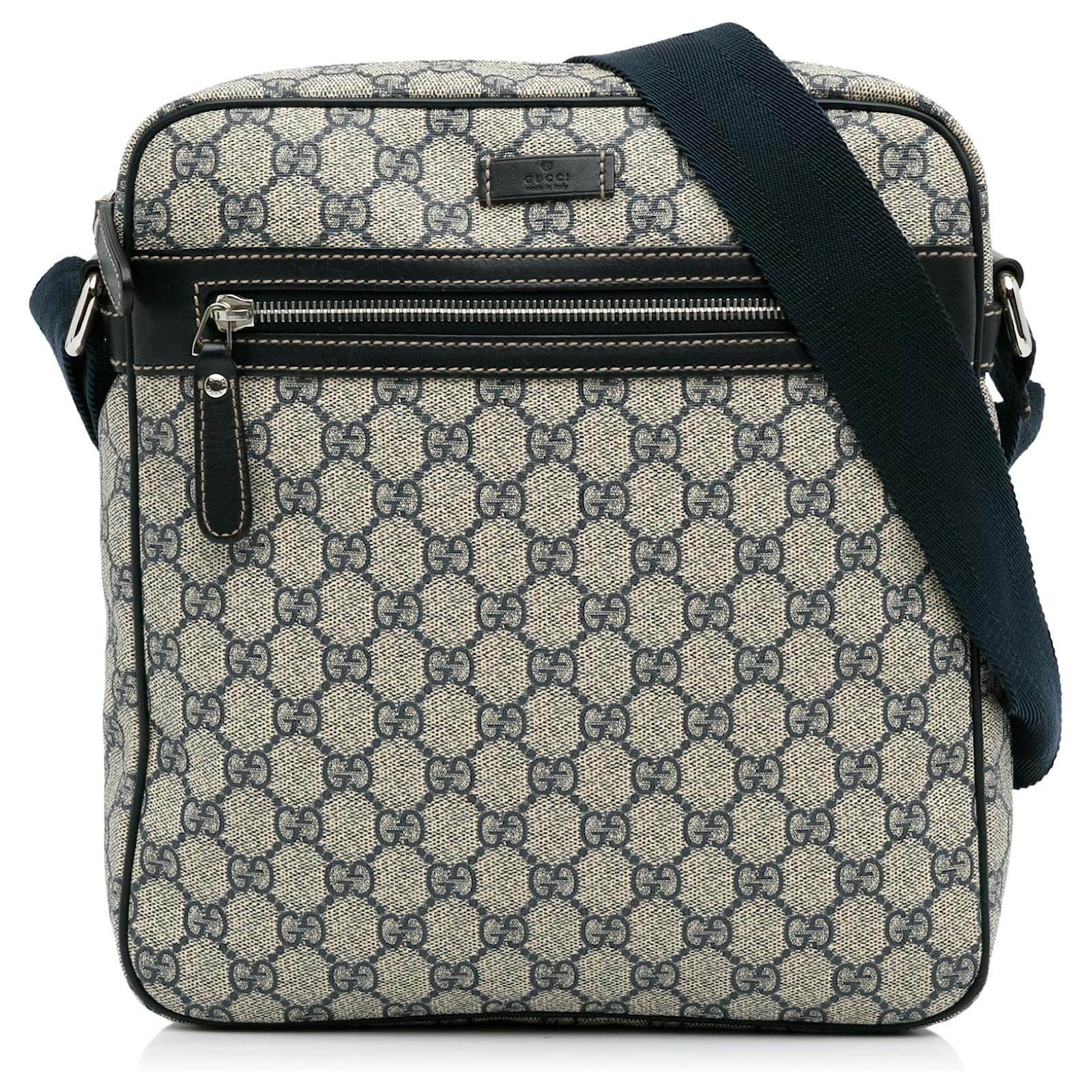 Gucci Night Courrier Messenger GG Supreme Black/Grey in Canvas with  Silver-tone - US