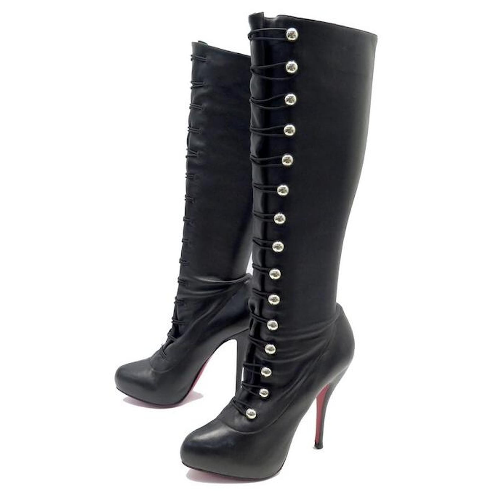 ZAPATOS CHRISTIAN LOUBOUTIN BOTAS TAC N FABIOLA 38.5 Botas de