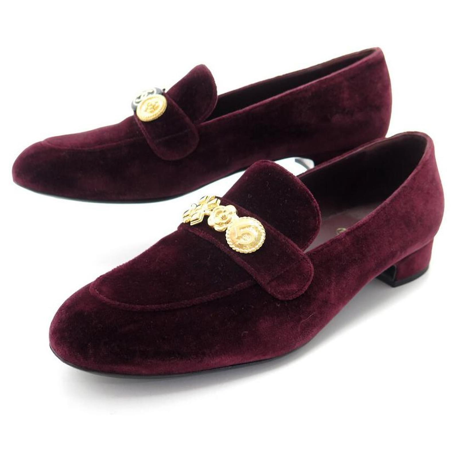 NEW CHANEL LUCKY CHARMS G SHOES35182 Church´s Loafers 39.5 VELVET