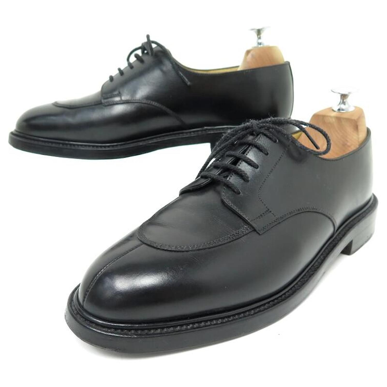 JM WESTON SHOES 598 lined SOLE HALF BREAST DERBY 8D 42 black