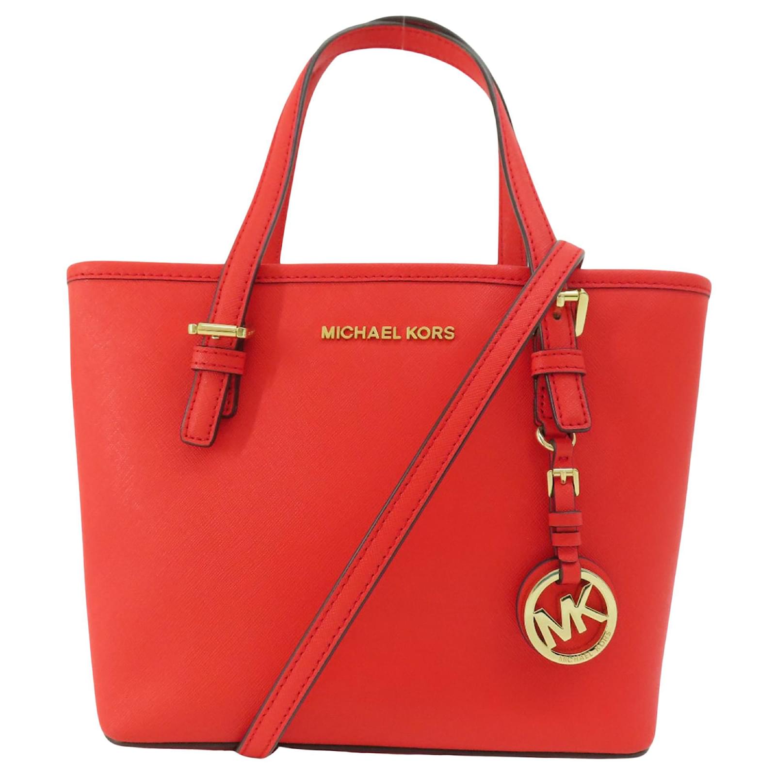 Michael Kors Red Leather ref.999970 - Joli Closet