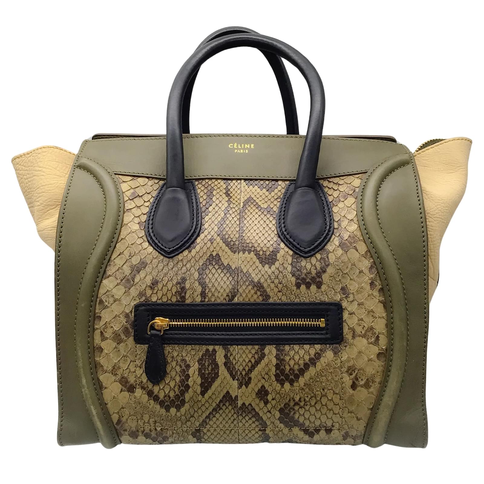 Celine, Bags, Celine Nano Luggage Python