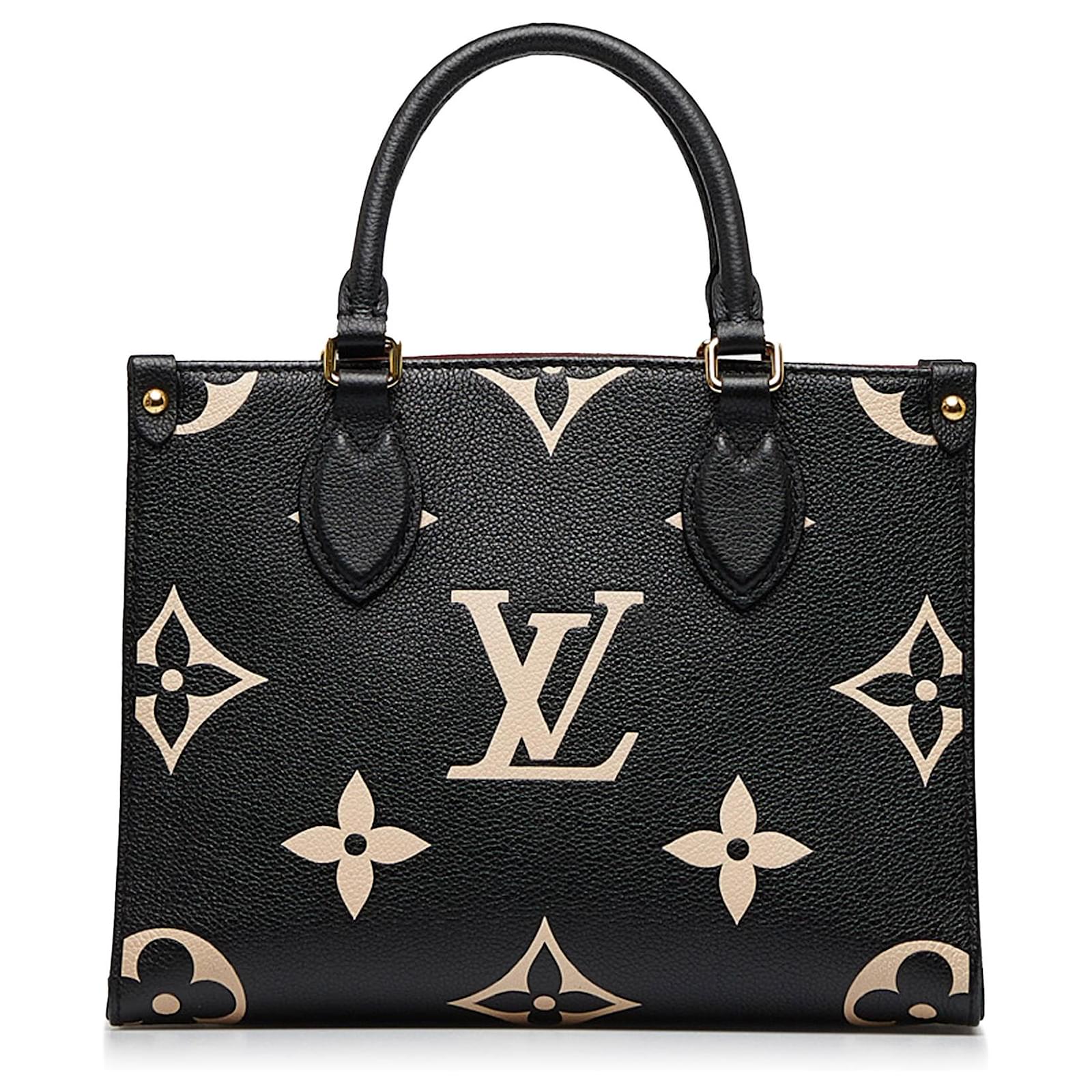Louis Vuitton Black Monogram Empreinte Onthego PM Leather ref.1009576 -  Joli Closet