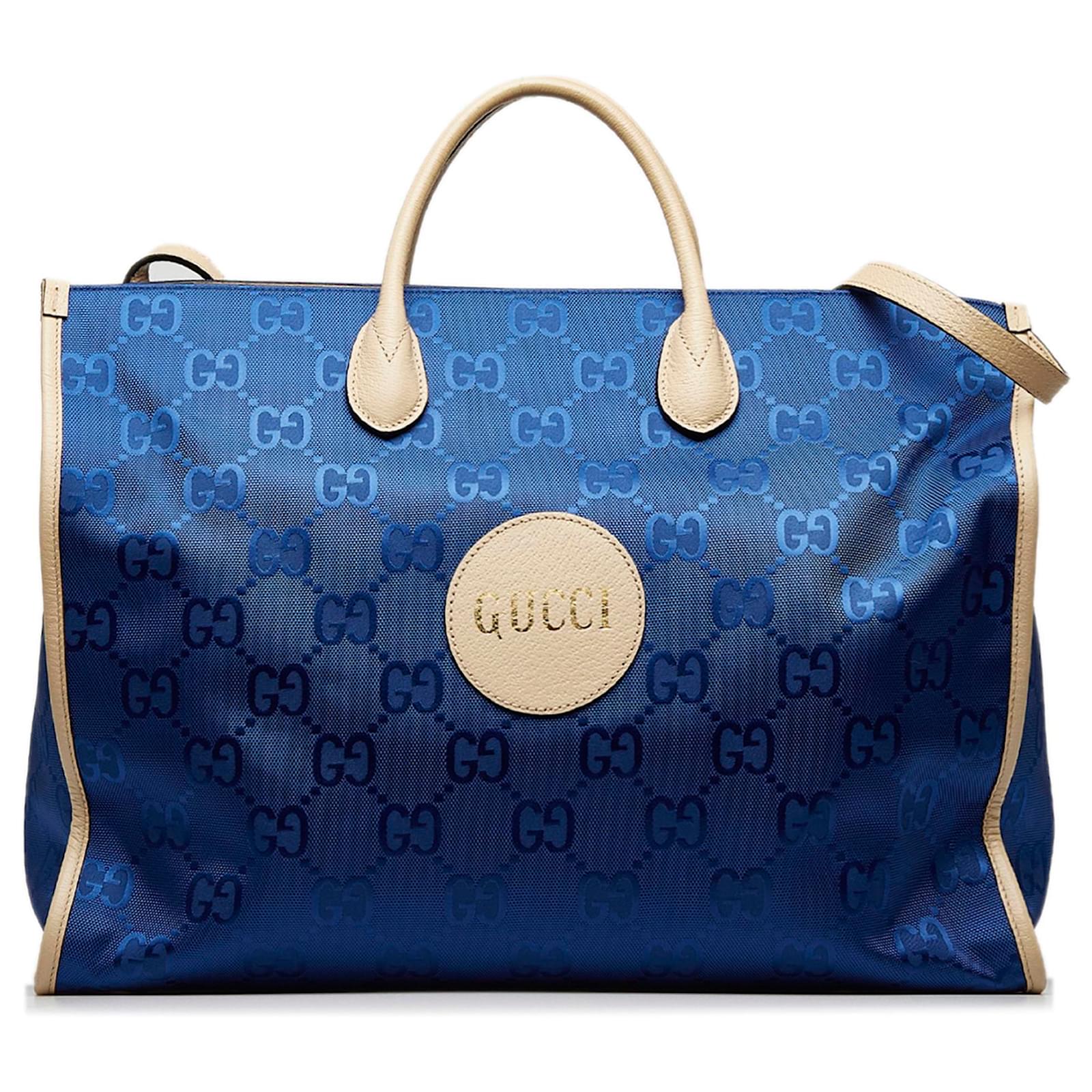 Gucci Off The Grid Gg Supreme Duffle Bag In Blue