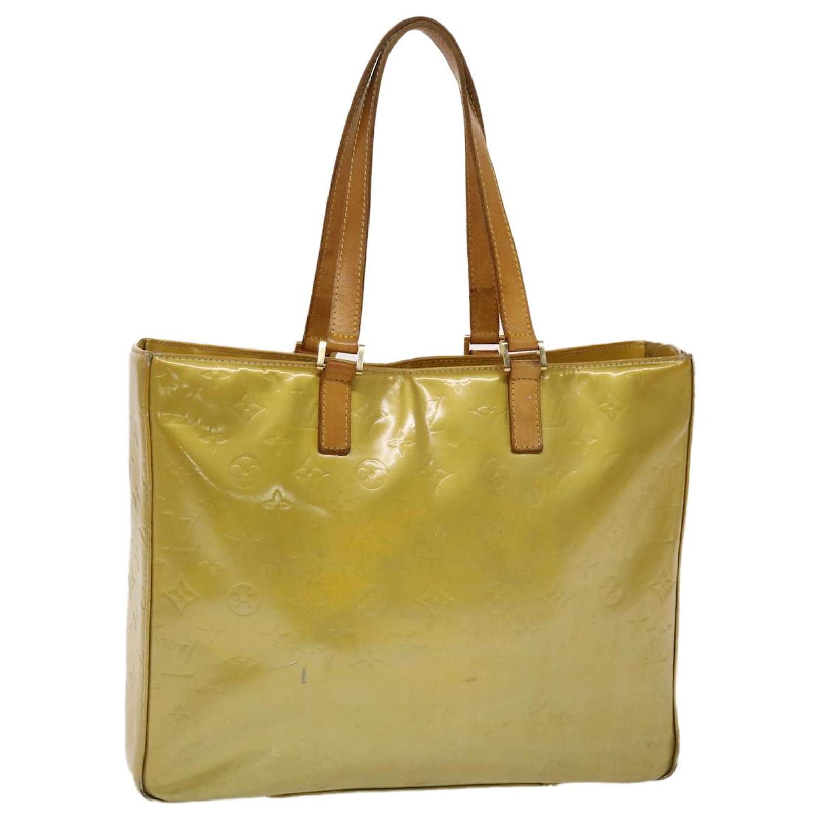 Louis Vuitton Beige Monogram Vernis Columbus Tote Bag