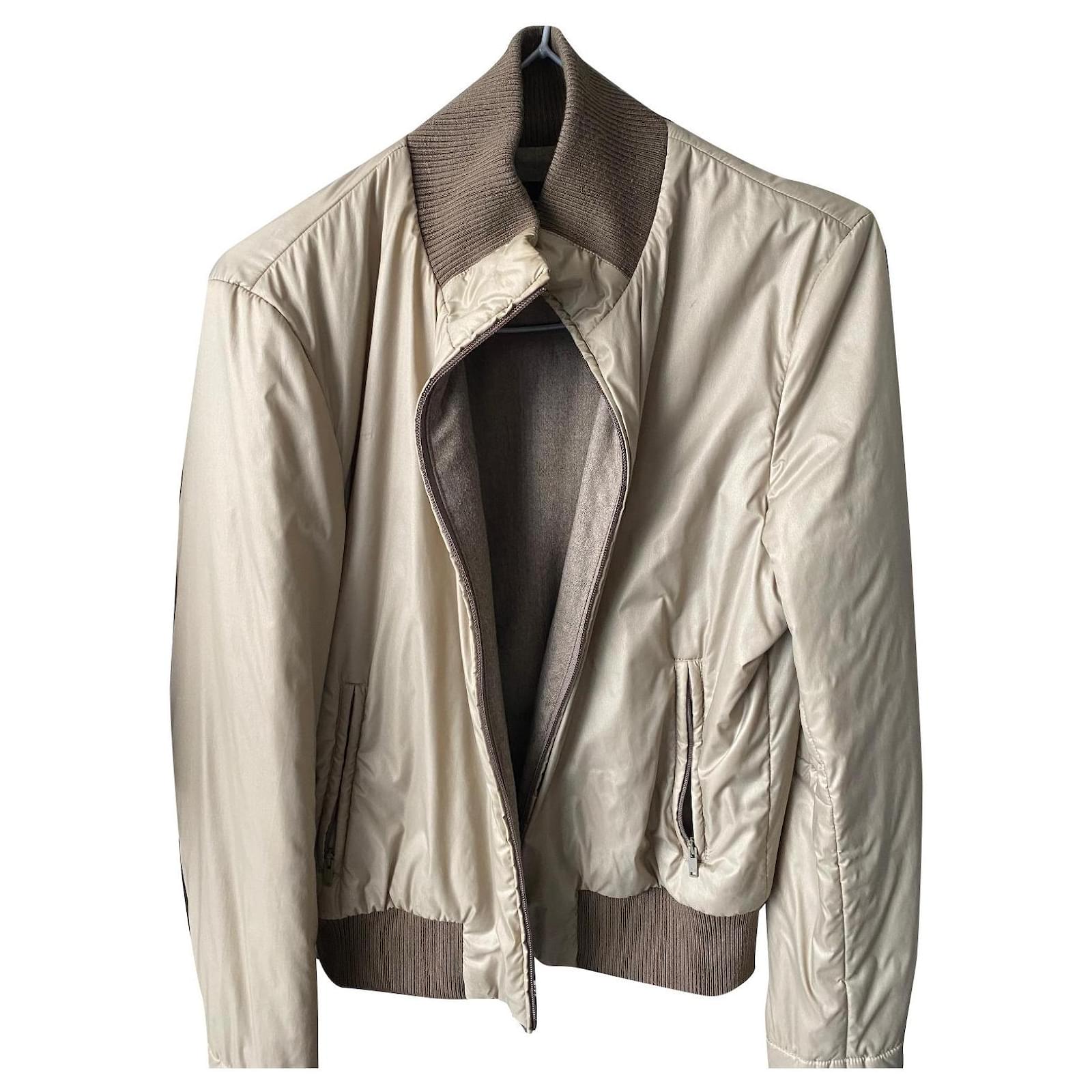 Shop GUCCI Gg leather bomber jacket (673925 XNAPN 1000) by lyra_select |  BUYMA