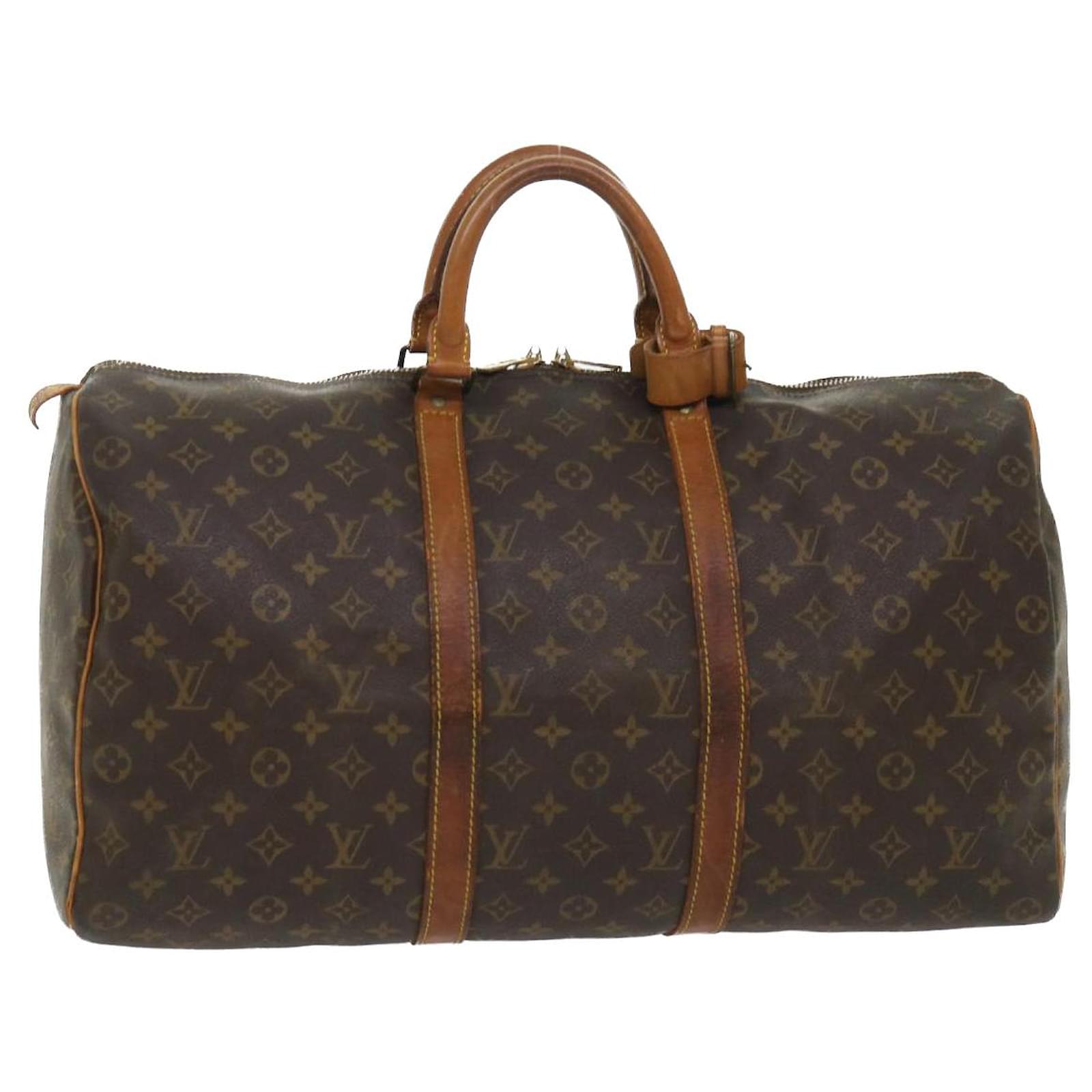 Louis Vuitton Monogram Keepall 50 Boston Bag M41426 LV Auth 41524 Cloth  ref.1011147 - Joli Closet