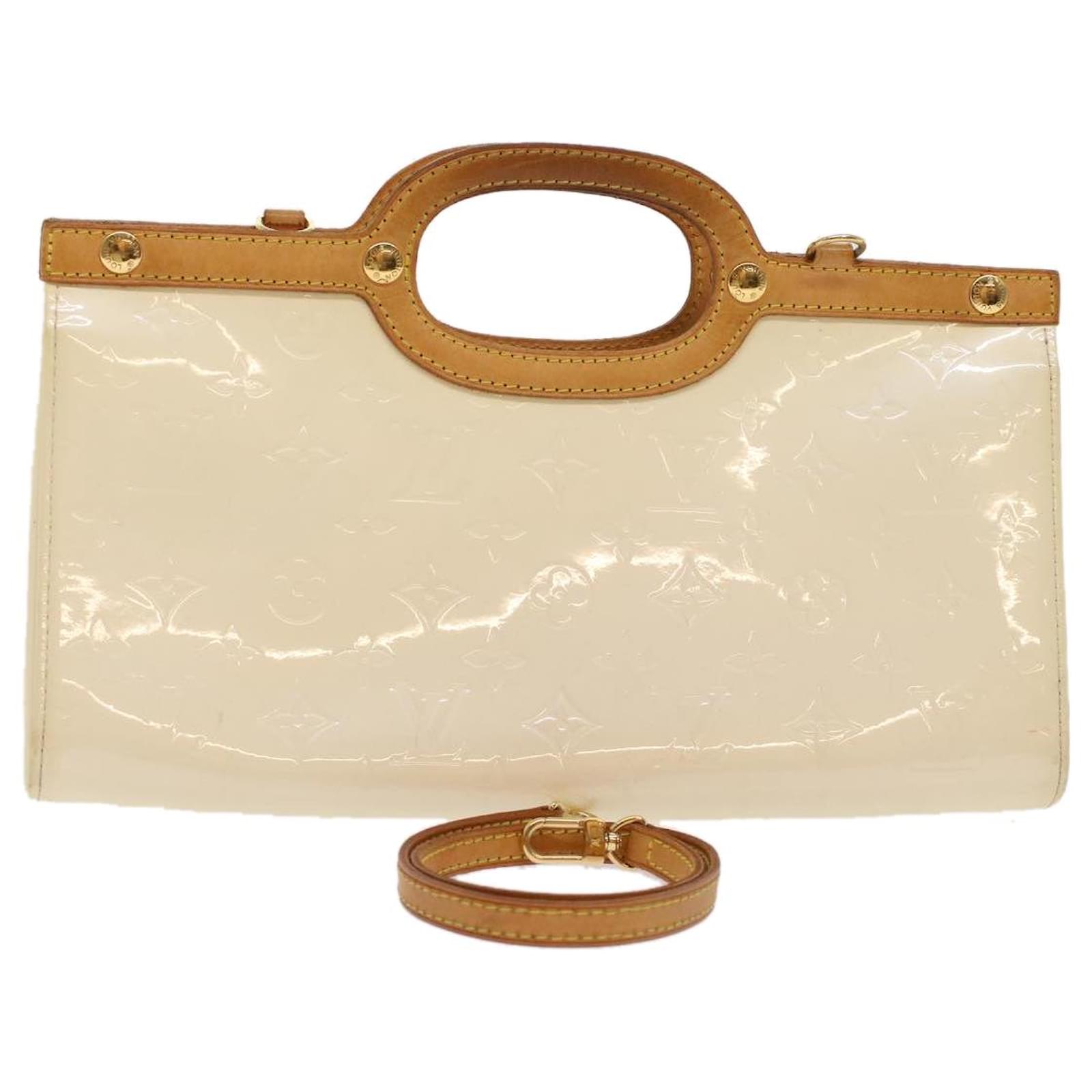 LOUIS VUITTON Monogram Vernis Roxbury Drive Hand Bag Perle M91374 LV Auth  48746 Patent leather ref.1011166 - Joli Closet