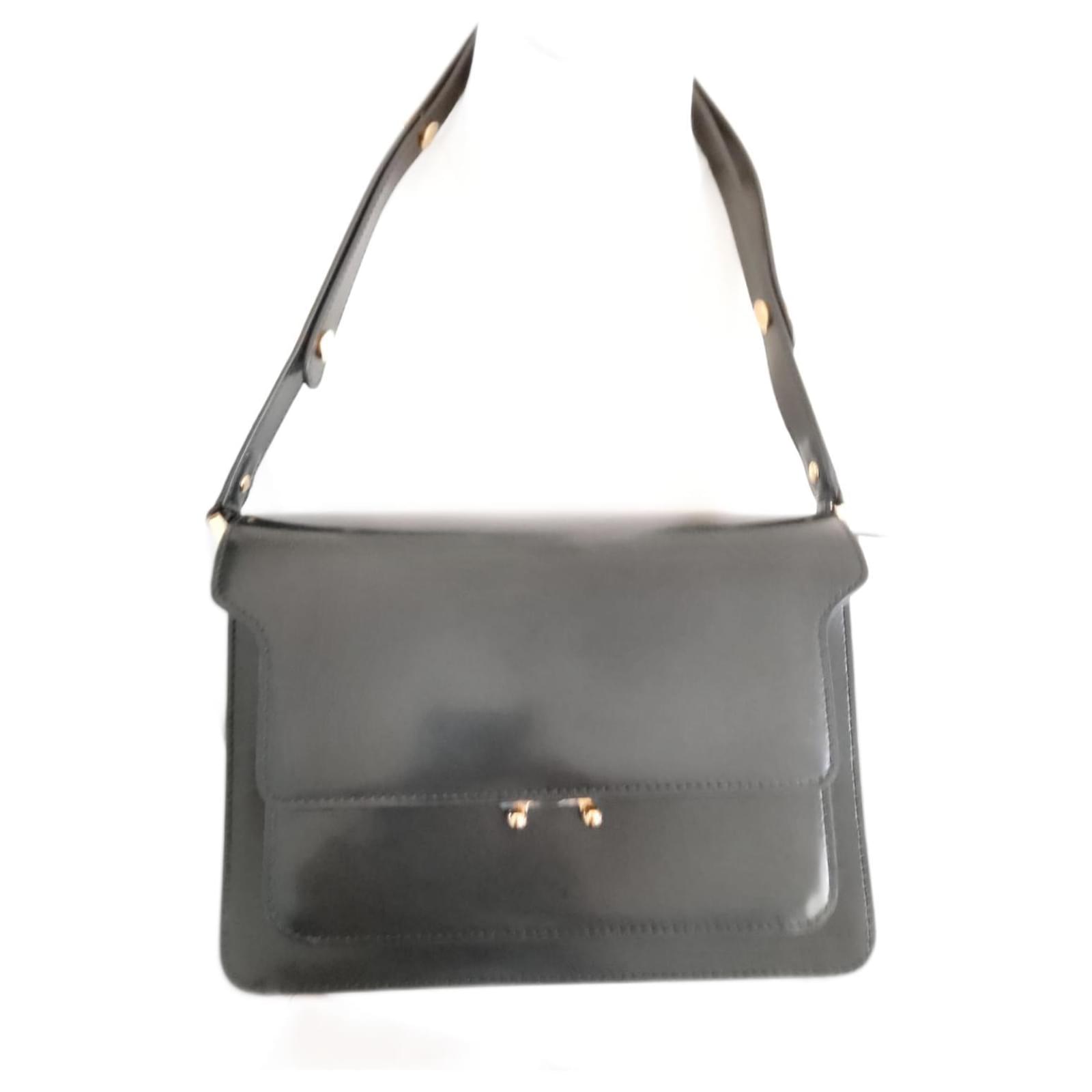 Medium trunk soft leather shoulder bag - Marni - Women