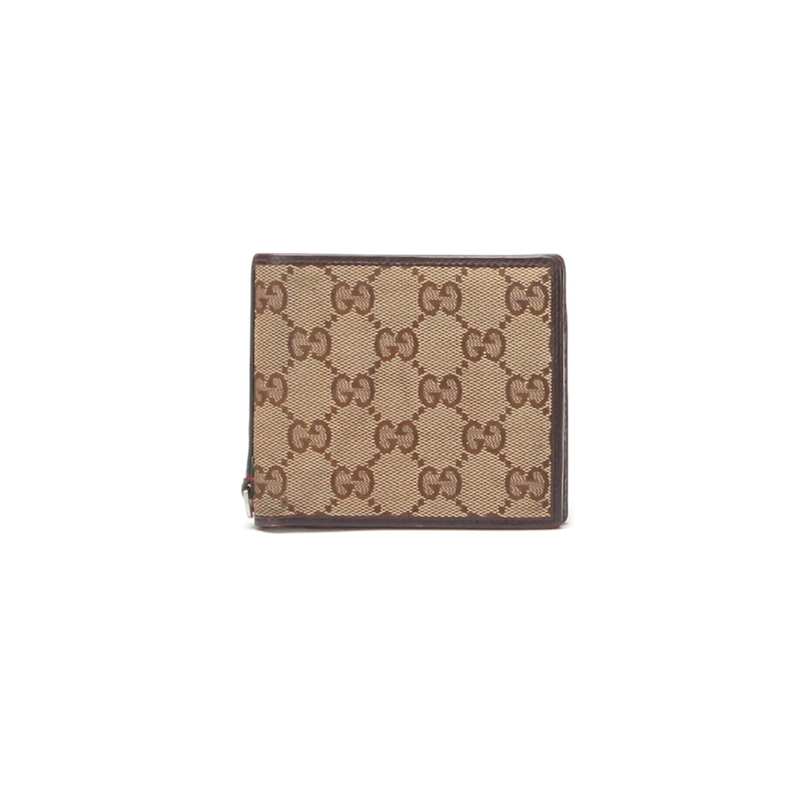 PRE LOVED] Gucci Women's Signature Bifold Wallet in Guccissima Canvas