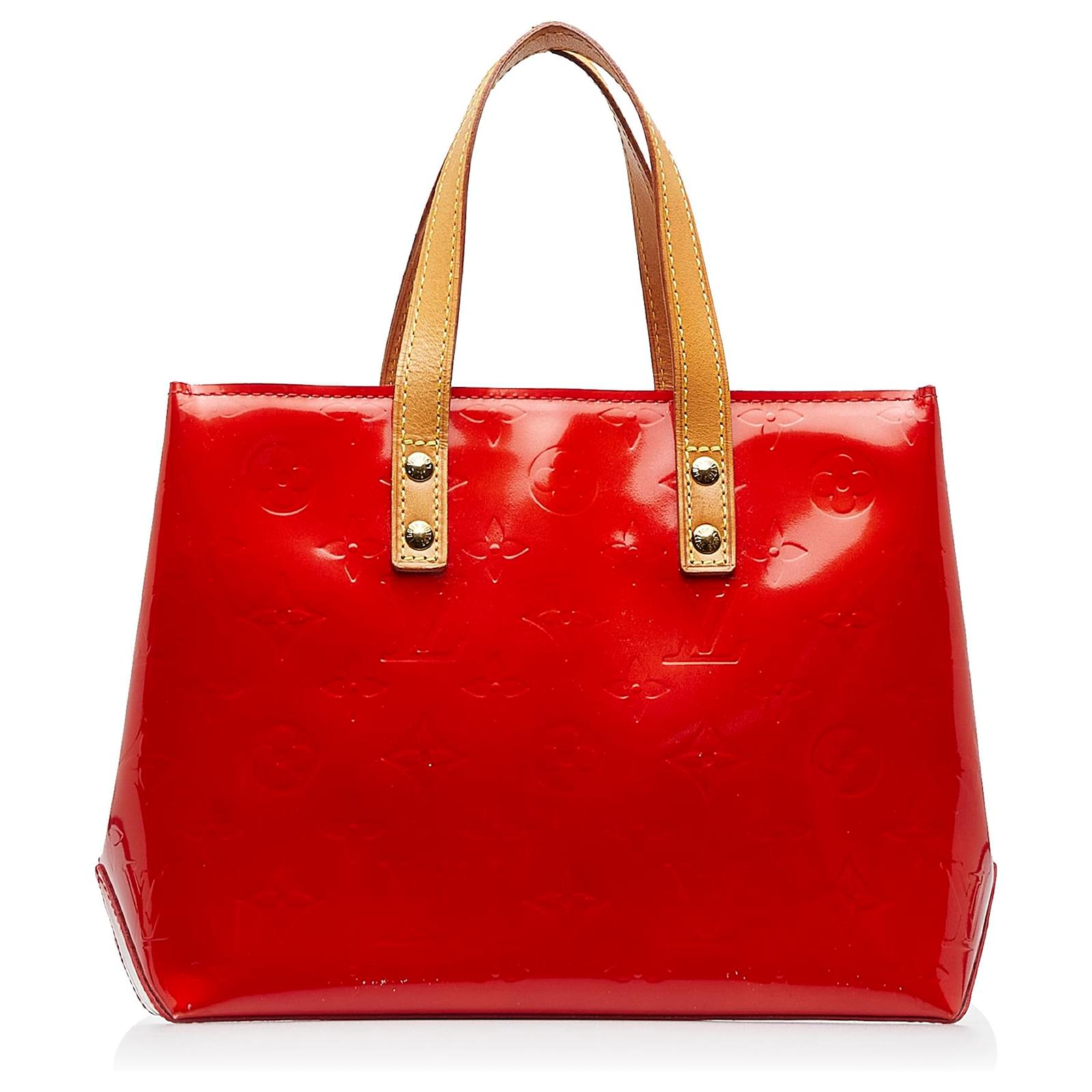 Louis Vuitton Red Monogram Vernis Reade PM Leather Patent leather  ref.1011678 - Joli Closet