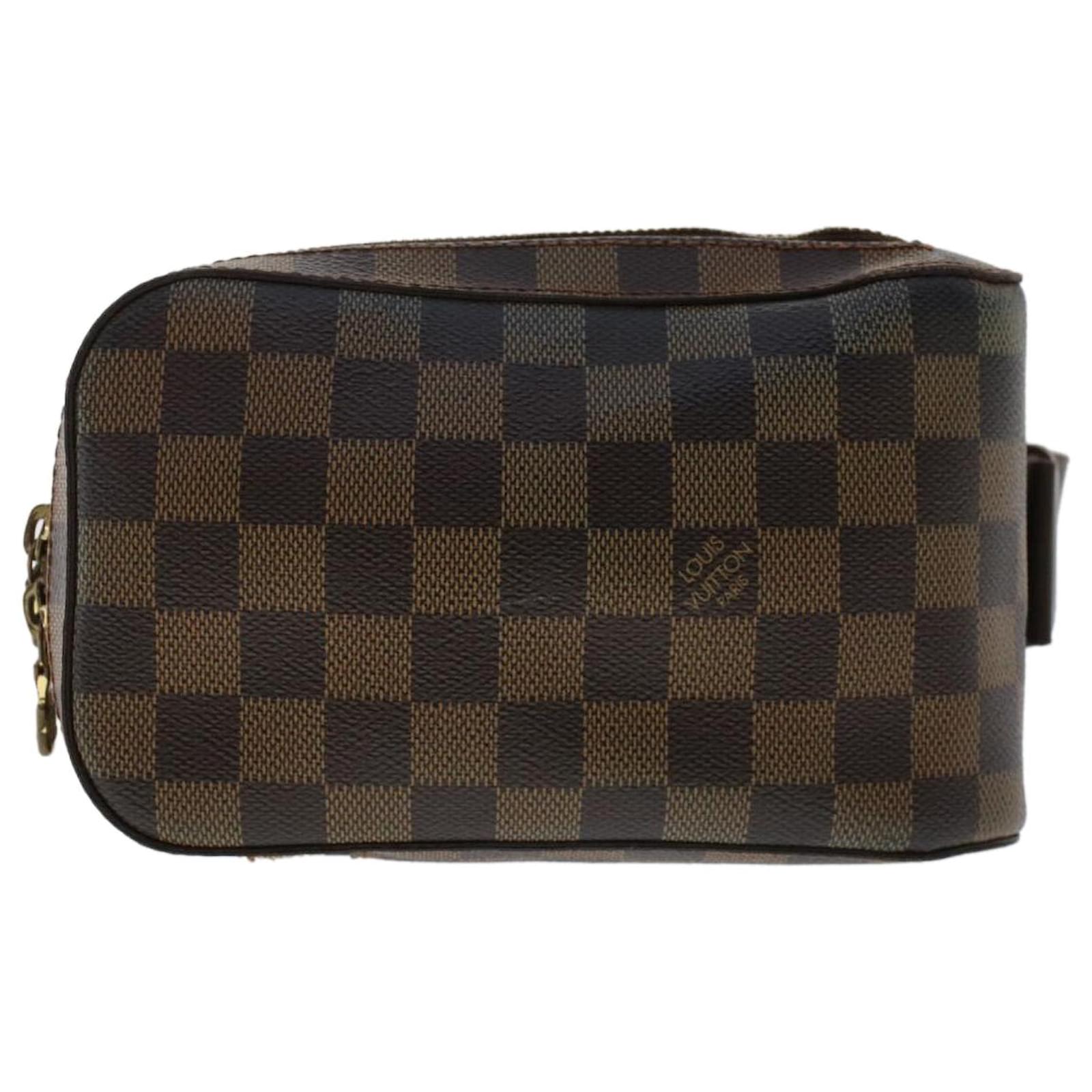 Louis Vuitton Geronimos Brown Canvas Clutch Bag (Pre-Owned)