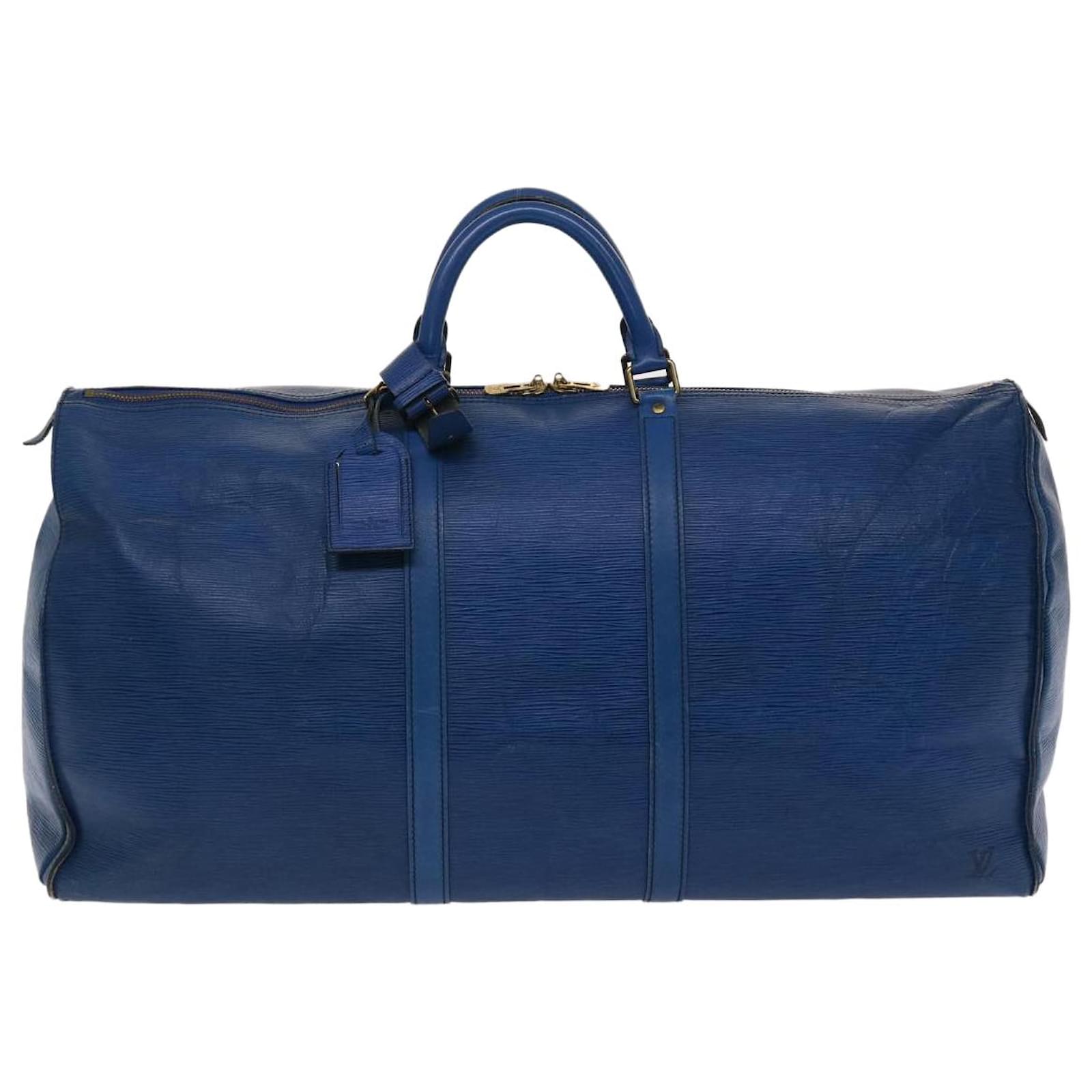 Louis Vuitton Blue Leather Luggage Name Tag Louis Vuitton