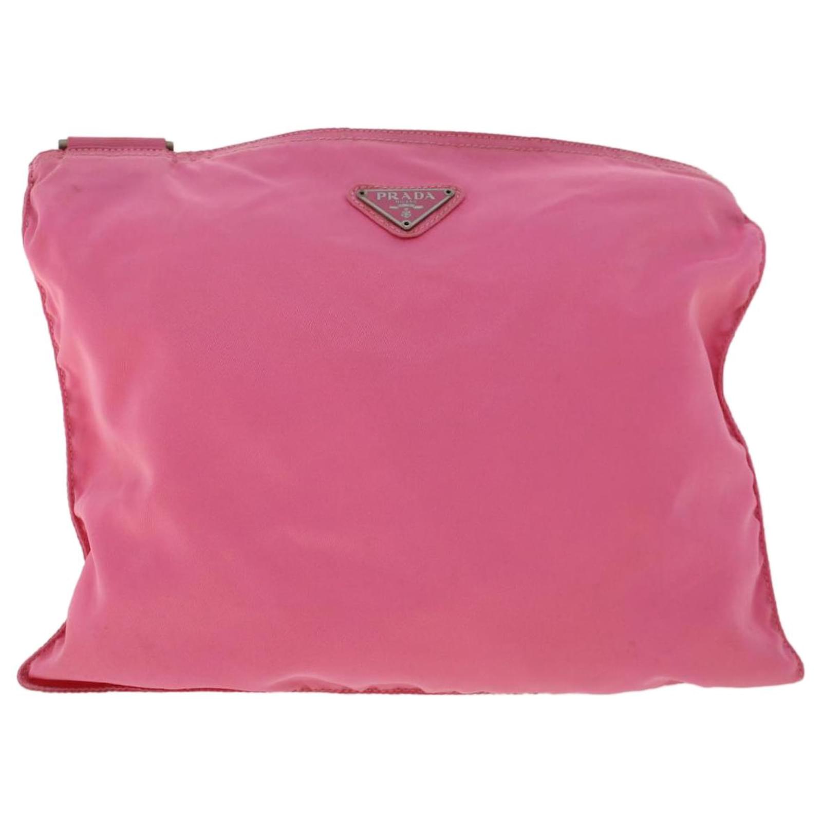 Prada, Bags, Prada Pink Nylon Sling Bag