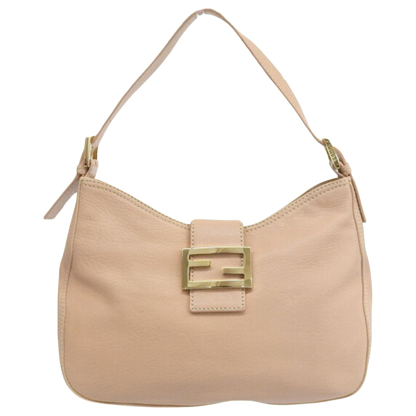 Fendi, Bags, Fendi Pink Leather Baguette Bag