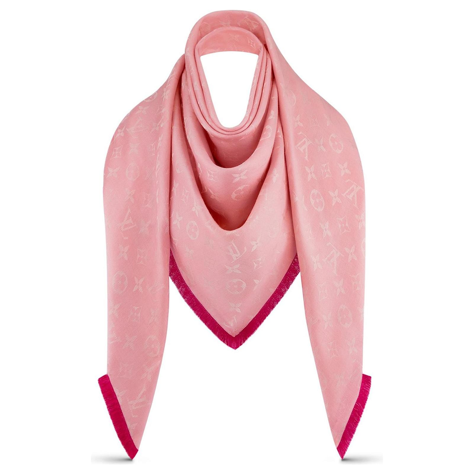 Louis Vuitton LV So Soft Monogram shawl new Pink Silk ref.1012464 - Joli  Closet