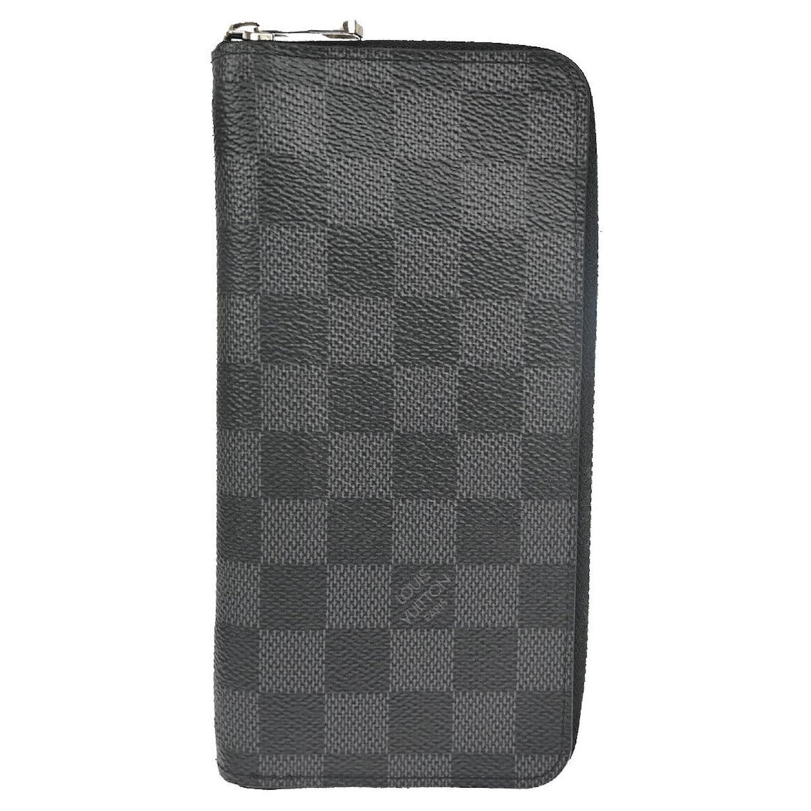 LV LV Unisex Brazza Wallet in Damier Graphite Canvas in 2023