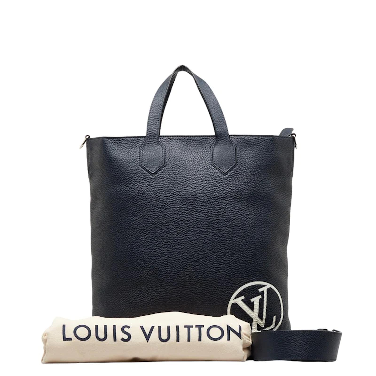 Louis Vuitton Blue Monogram Taurillon Sac Plat Louis Vuitton