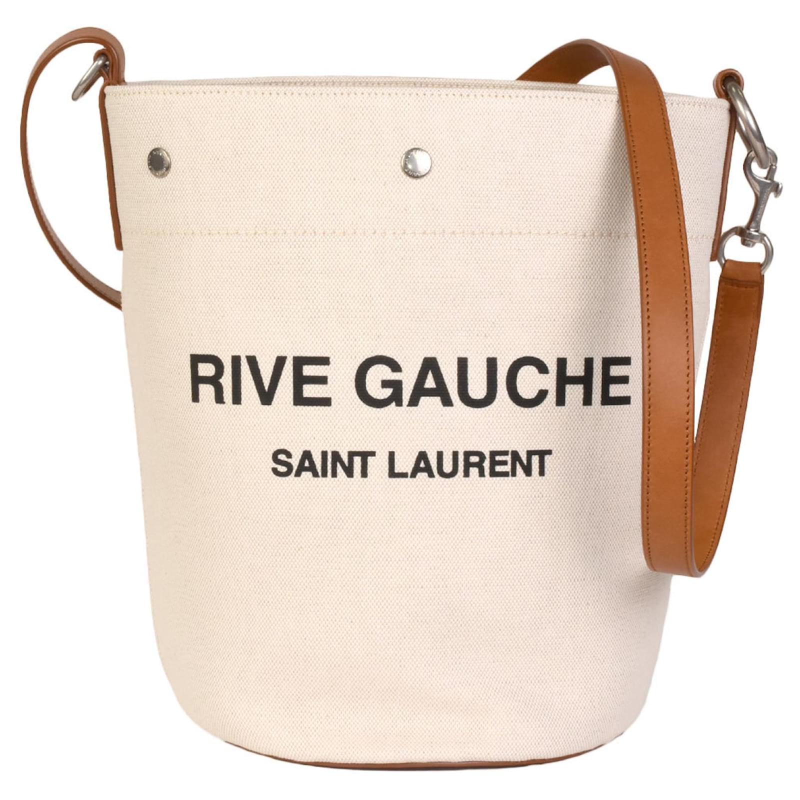 Saint Laurent Rive Gauche Leather Tote Bag